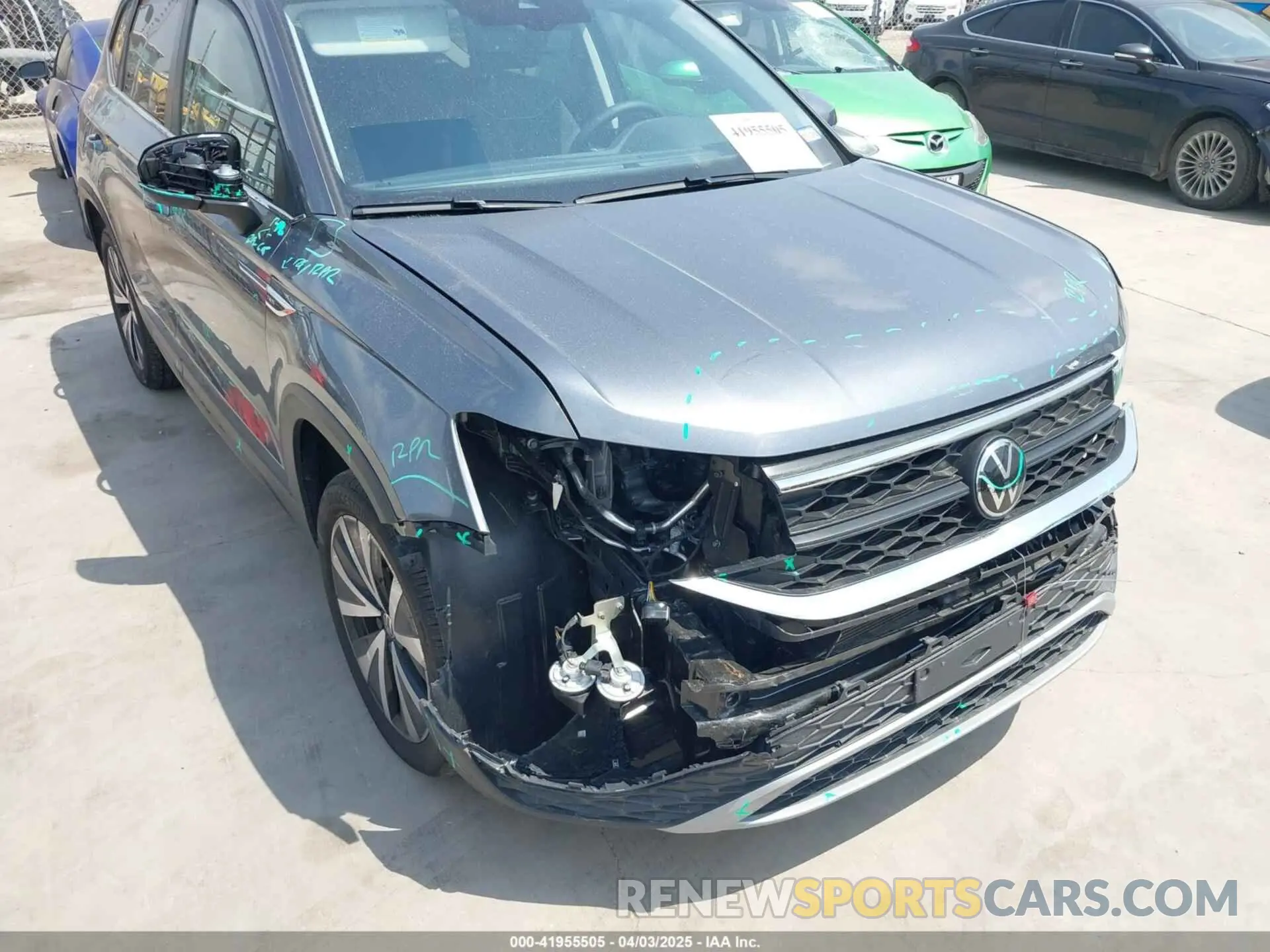 6 Фотография поврежденного автомобиля 3VVSX7B25RM108458 VOLKSWAGEN TAOS 2024