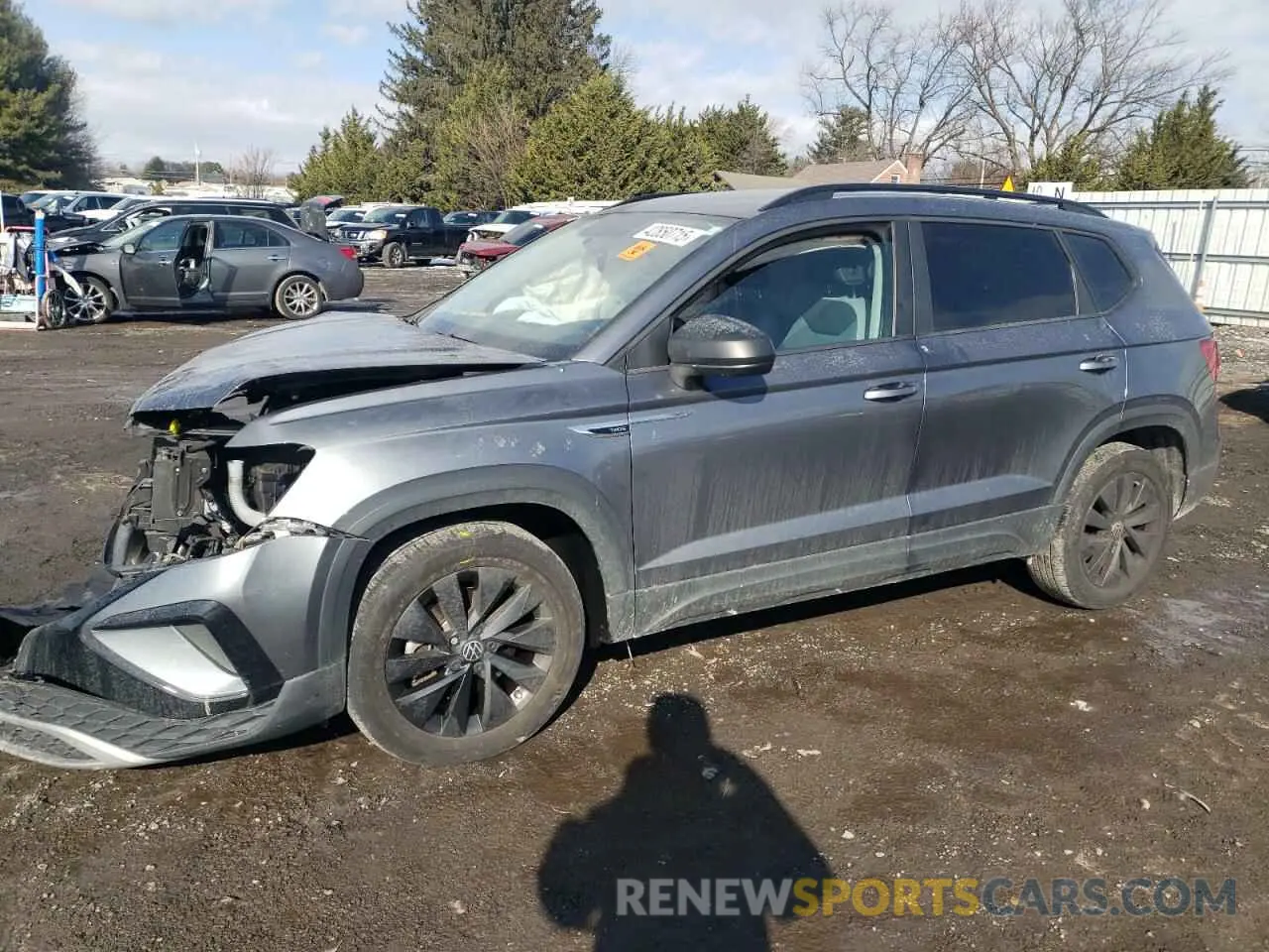 1 Фотография поврежденного автомобиля 3VVAX7B26NM057722 VOLKSWAGEN TAOS S 2022