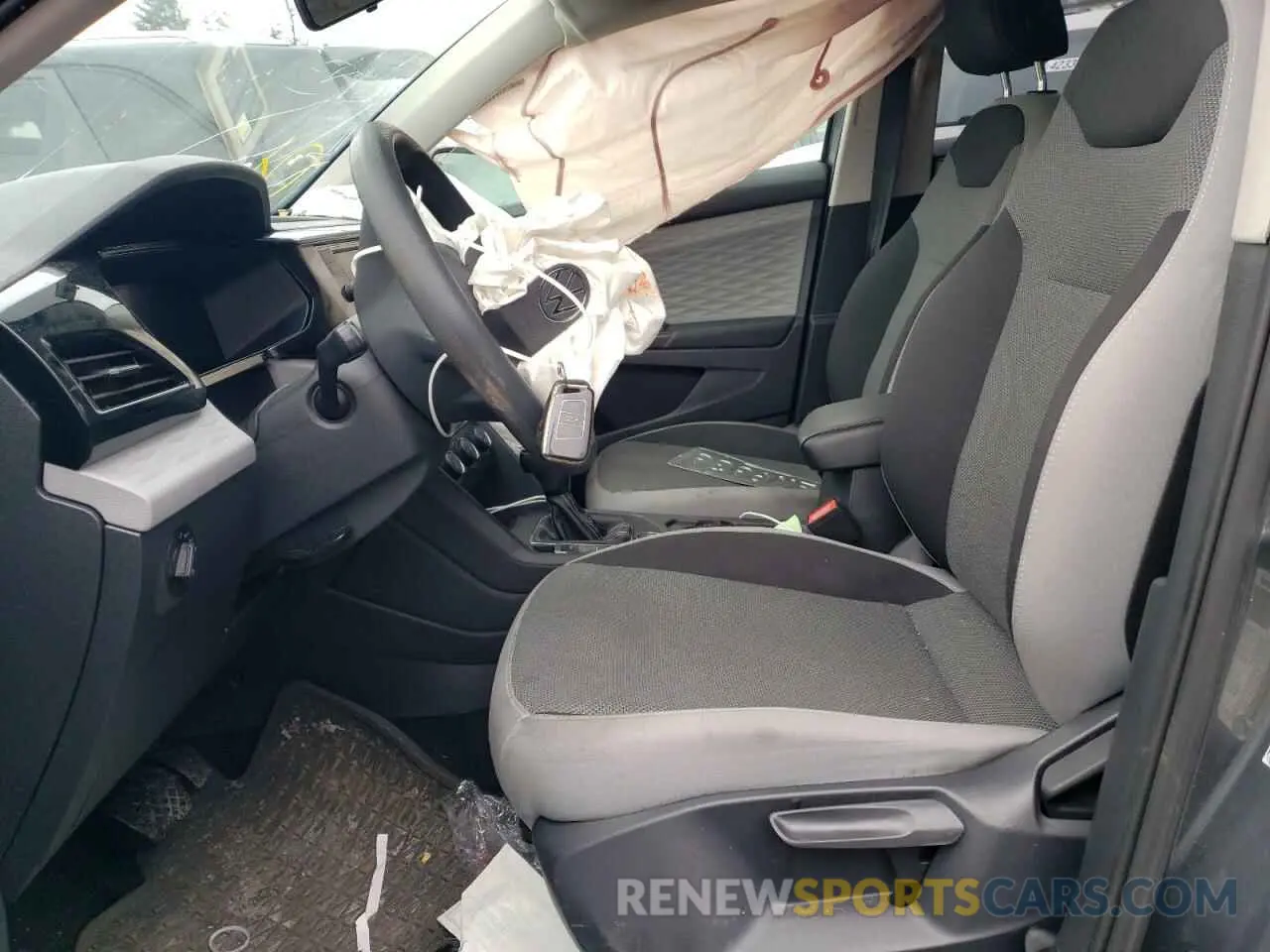 7 Фотография поврежденного автомобиля 3VVAX7B26NM057722 VOLKSWAGEN TAOS S 2022