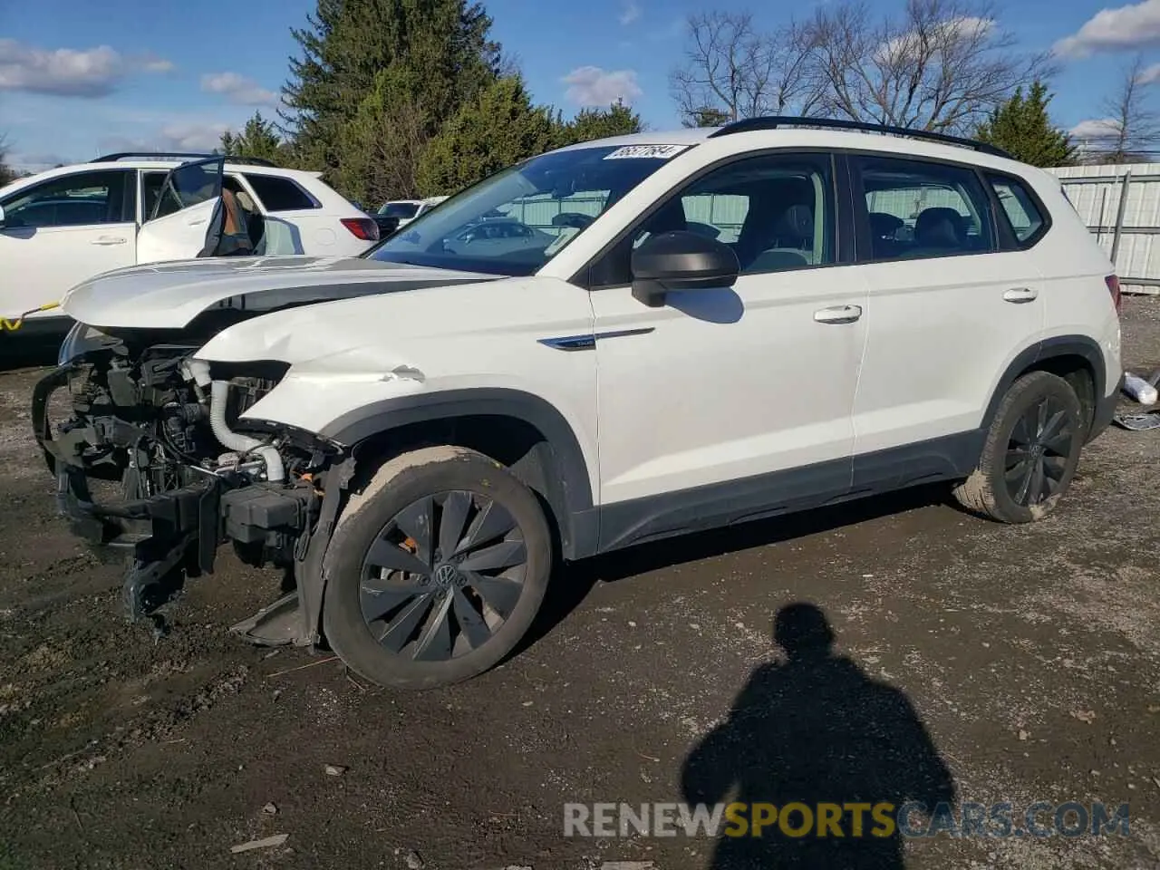 1 Фотография поврежденного автомобиля 3VVDX7B24NM059191 VOLKSWAGEN TAOS S 2022