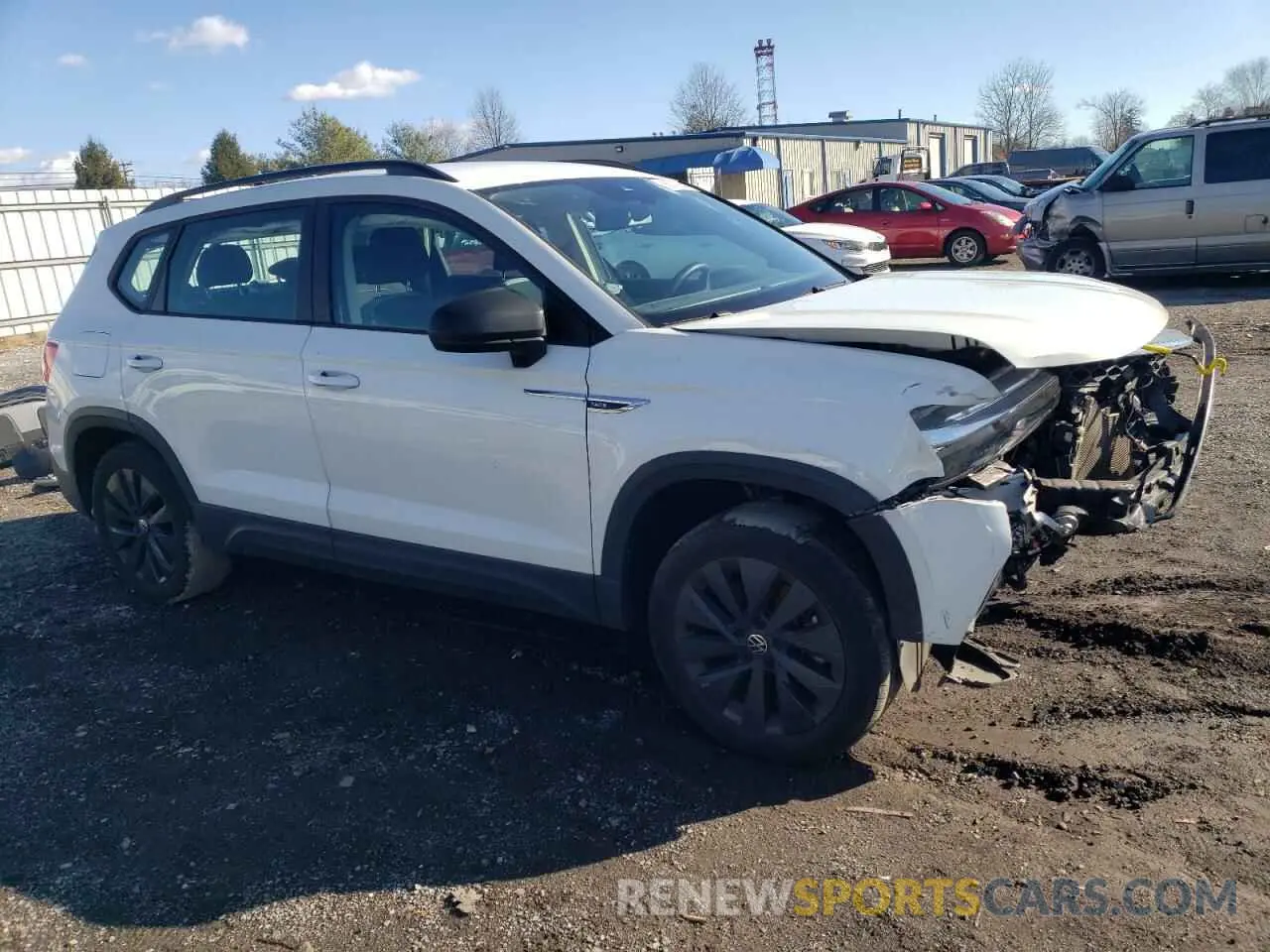4 Фотография поврежденного автомобиля 3VVDX7B24NM059191 VOLKSWAGEN TAOS S 2022