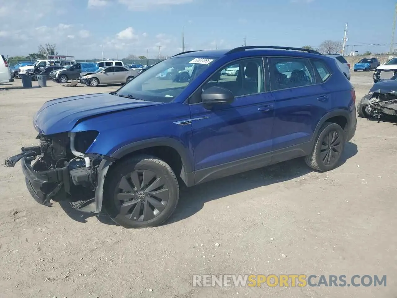 1 Photograph of a damaged car 3VVCX7B27PM373531 VOLKSWAGEN TAOS S 2023