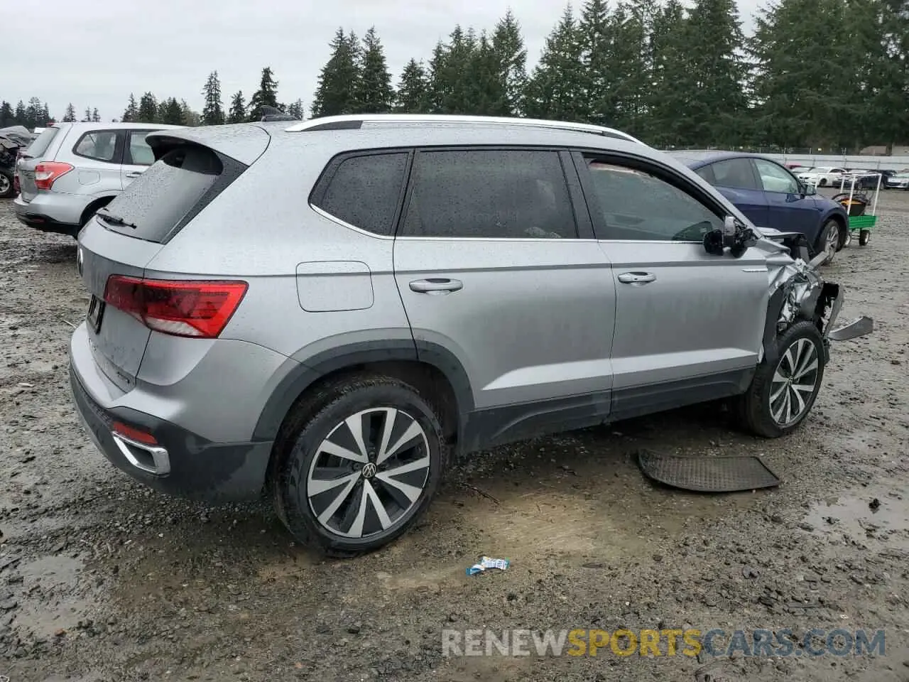 3 Photograph of a damaged car 3VVLX7B24NM067593 VOLKSWAGEN TAOS SE IQ 2022