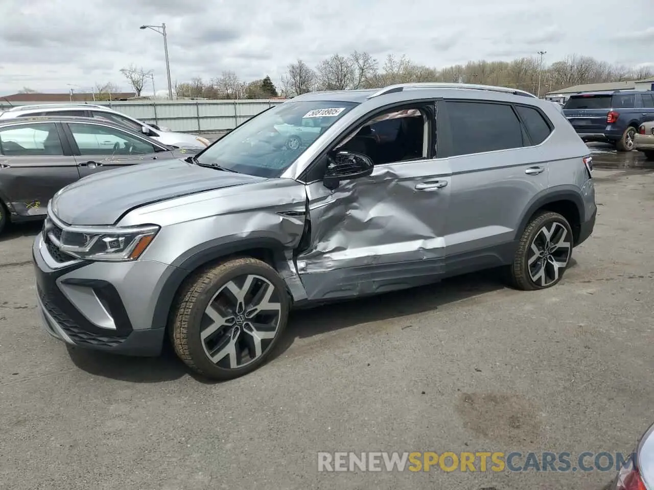 1 Photograph of a damaged car 3VV2X7B22NM061206 VOLKSWAGEN TAOS SEL 2022