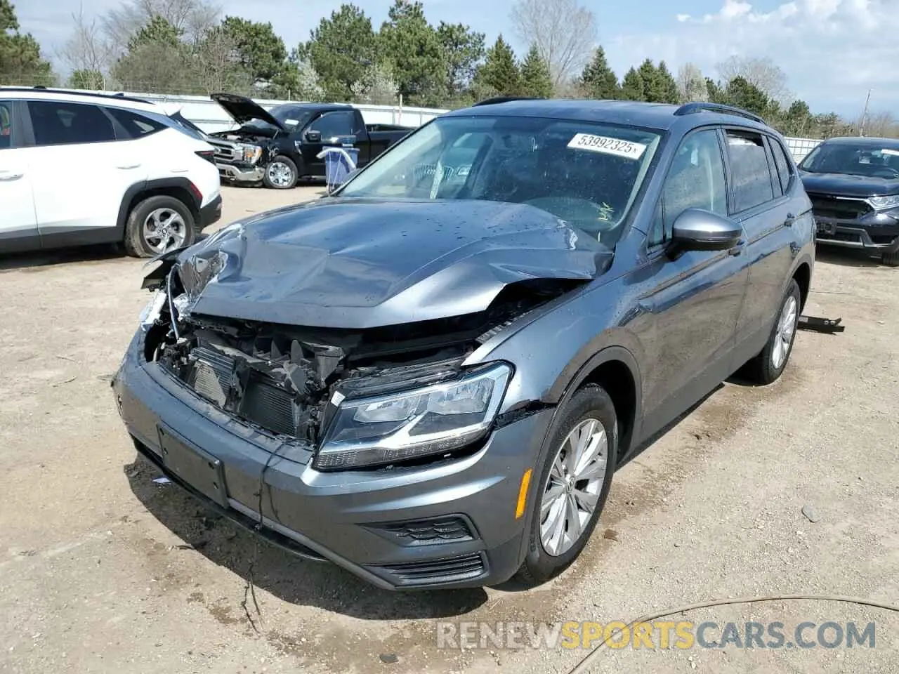 1 Photograph of a damaged car 3VV1B7AX5KM163781 VOLKSWAGEN TIGUAN 2019