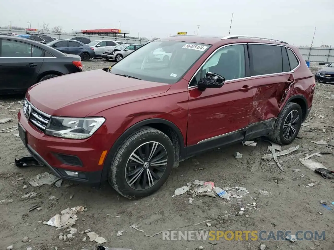 1 Фотография поврежденного автомобиля 3VV2B7AX1KM050155 VOLKSWAGEN TIGUAN 2019