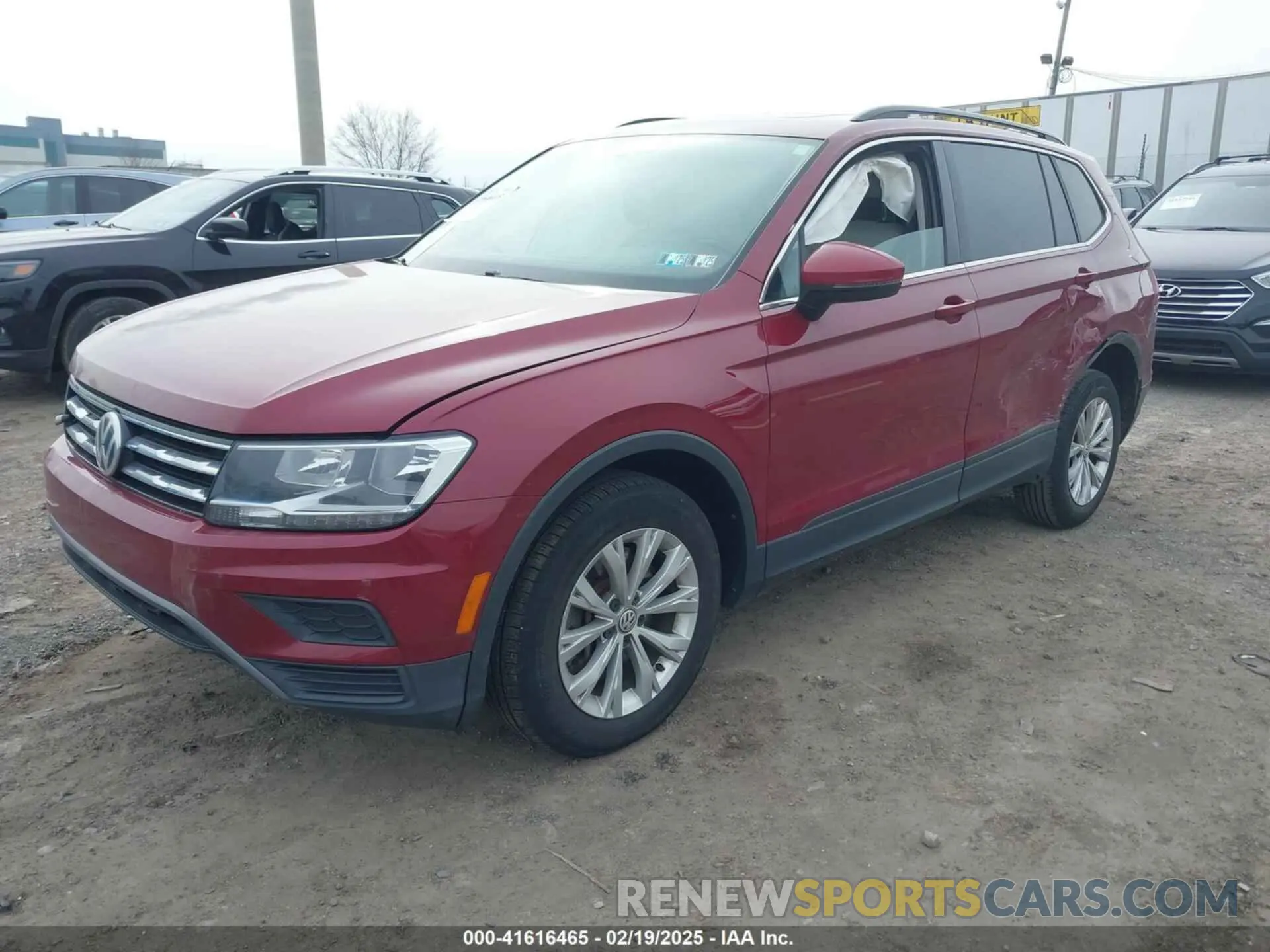 2 Фотография поврежденного автомобиля 3VV2B7AX3KM074781 VOLKSWAGEN TIGUAN 2019