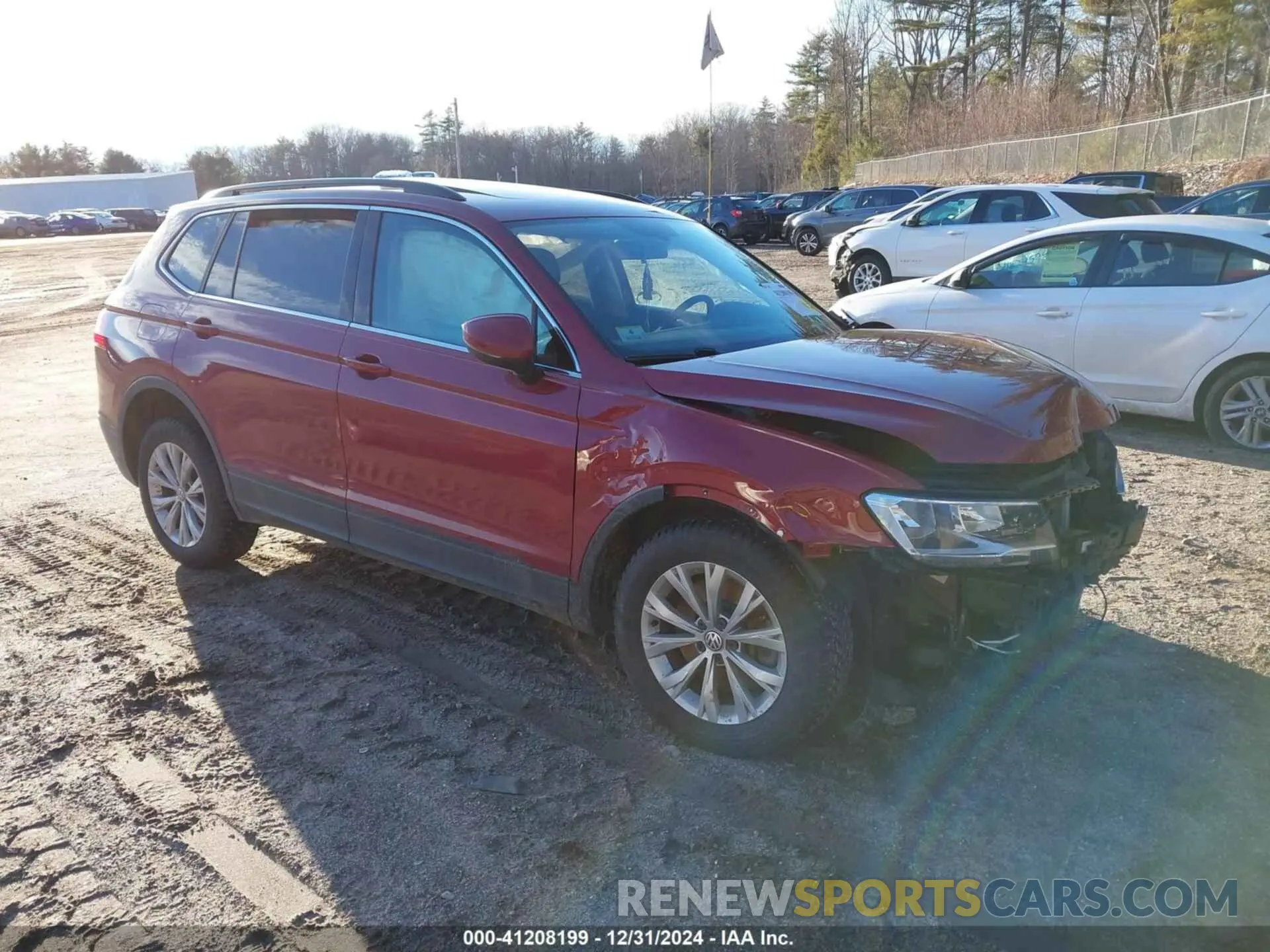 1 Photograph of a damaged car 3VV2B7AX8KM154030 VOLKSWAGEN TIGUAN 2019