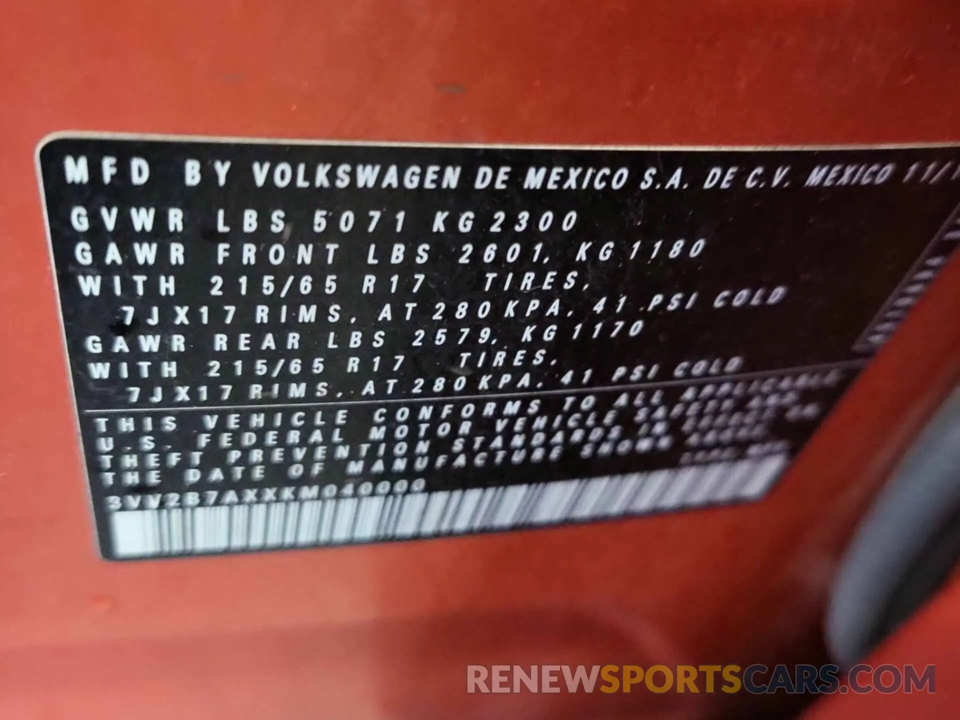 21 Фотография поврежденного автомобиля 3VV2B7AXXKM040000 VOLKSWAGEN TIGUAN 2019