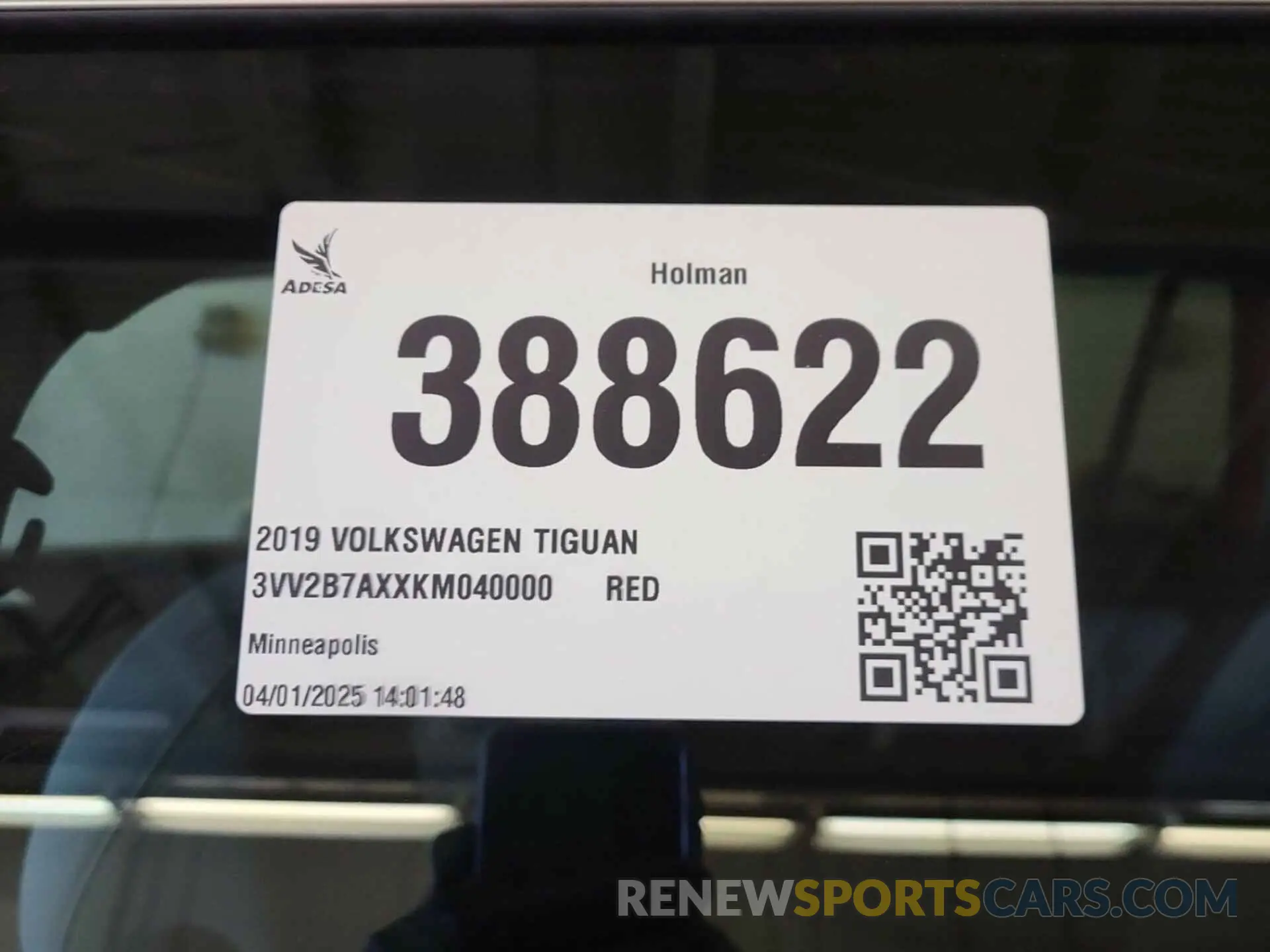 9 Фотография поврежденного автомобиля 3VV2B7AXXKM040000 VOLKSWAGEN TIGUAN 2019