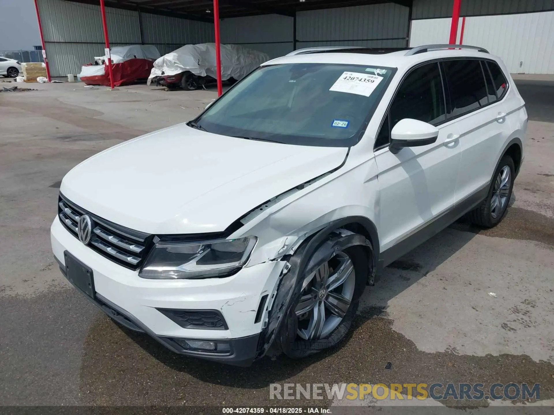 2 Фотография поврежденного автомобиля 3VV3B7AX4LM032609 VOLKSWAGEN TIGUAN 2020