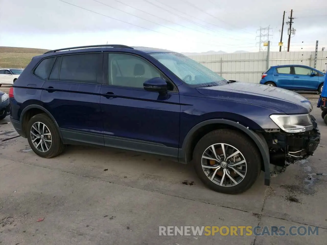 4 Фотография поврежденного автомобиля 3VV0B7AX3MM047493 VOLKSWAGEN TIGUAN 2021