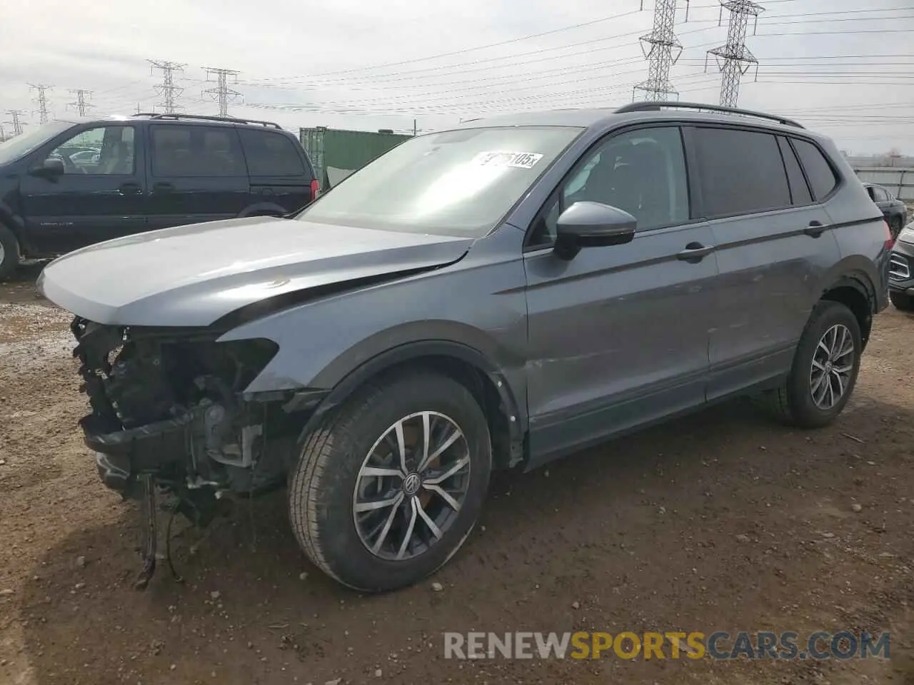 1 Фотография поврежденного автомобиля 3VV1B7AX1MM012505 VOLKSWAGEN TIGUAN 2021