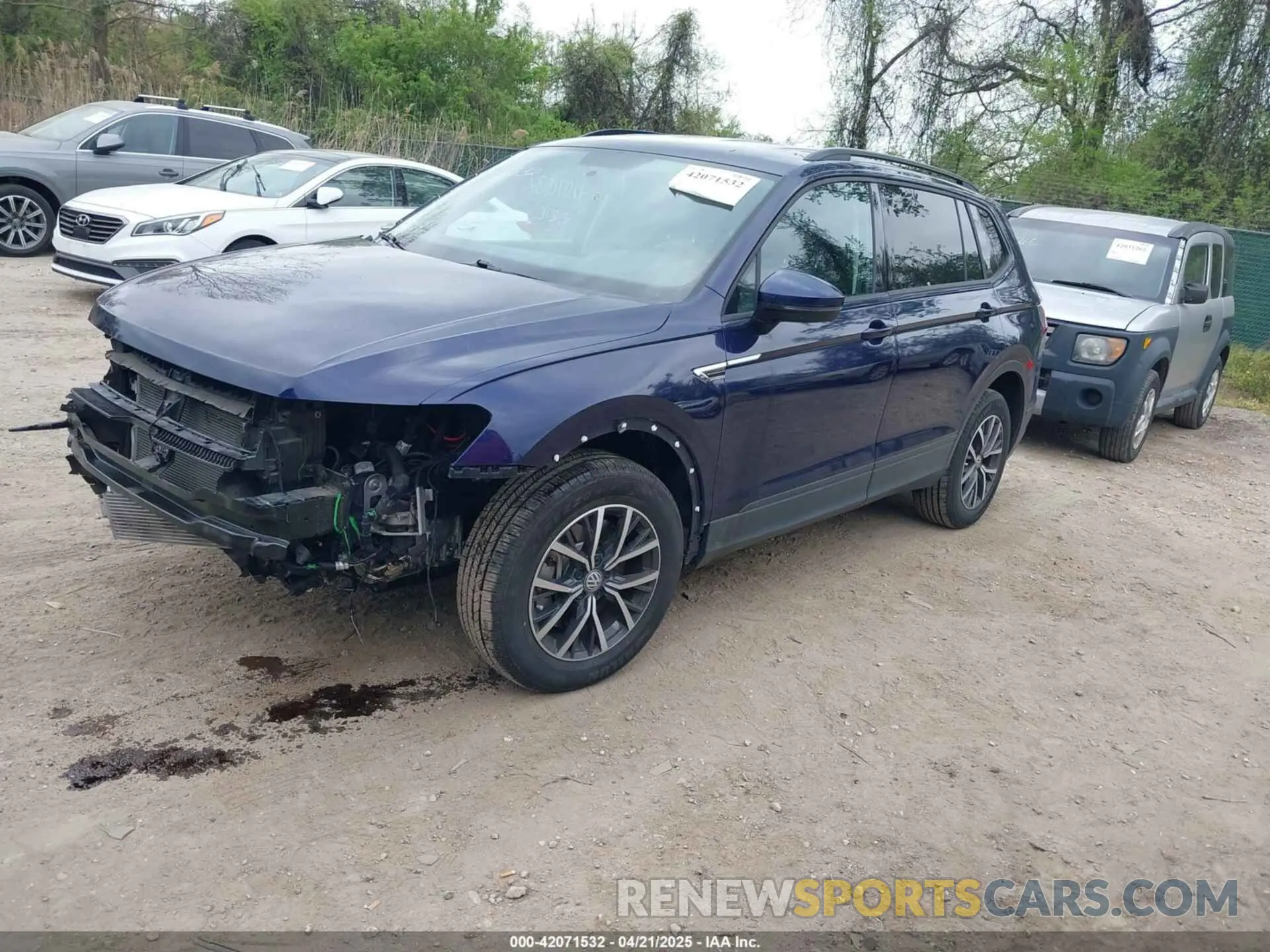 2 Photograph of a damaged car 3VV1B7AX3MM150773 VOLKSWAGEN TIGUAN 2021