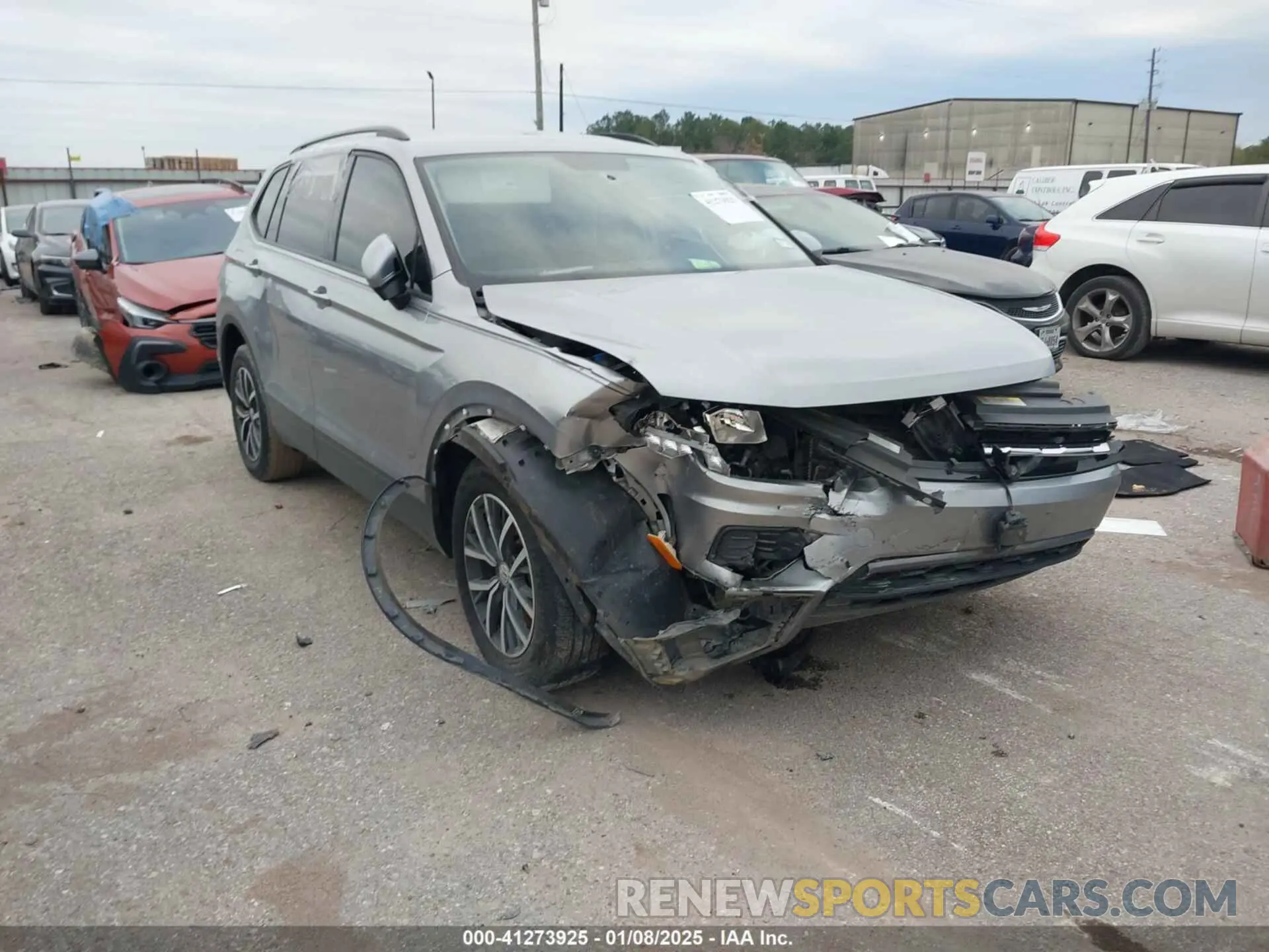 1 Photograph of a damaged car 3VV1B7AX6MM053907 VOLKSWAGEN TIGUAN 2021