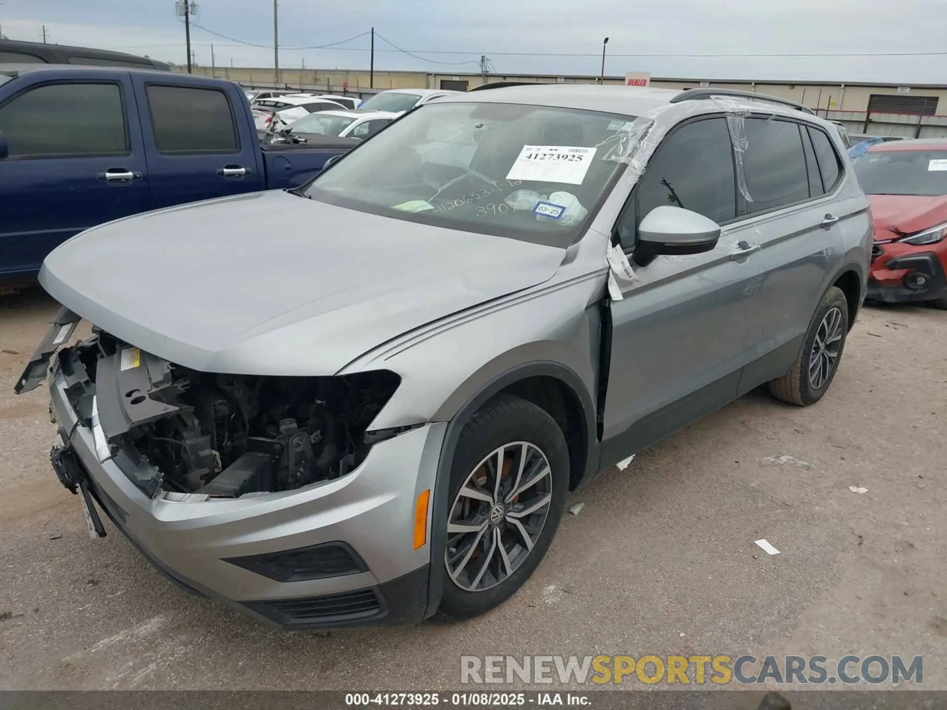 2 Photograph of a damaged car 3VV1B7AX6MM053907 VOLKSWAGEN TIGUAN 2021