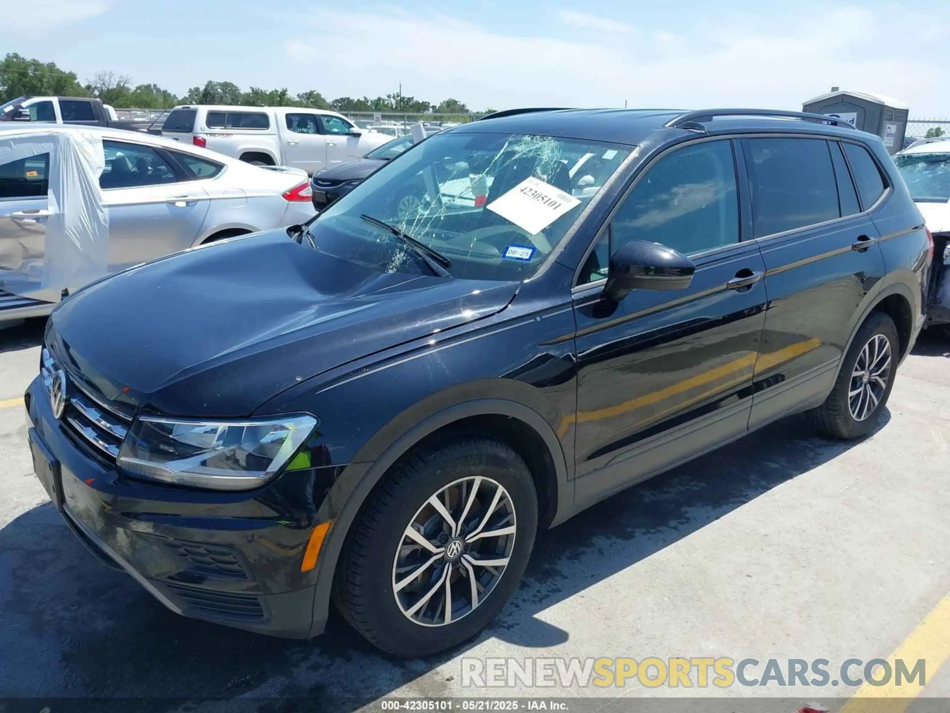 2 Фотография поврежденного автомобиля 3VV1B7AX9MM067347 VOLKSWAGEN TIGUAN 2021