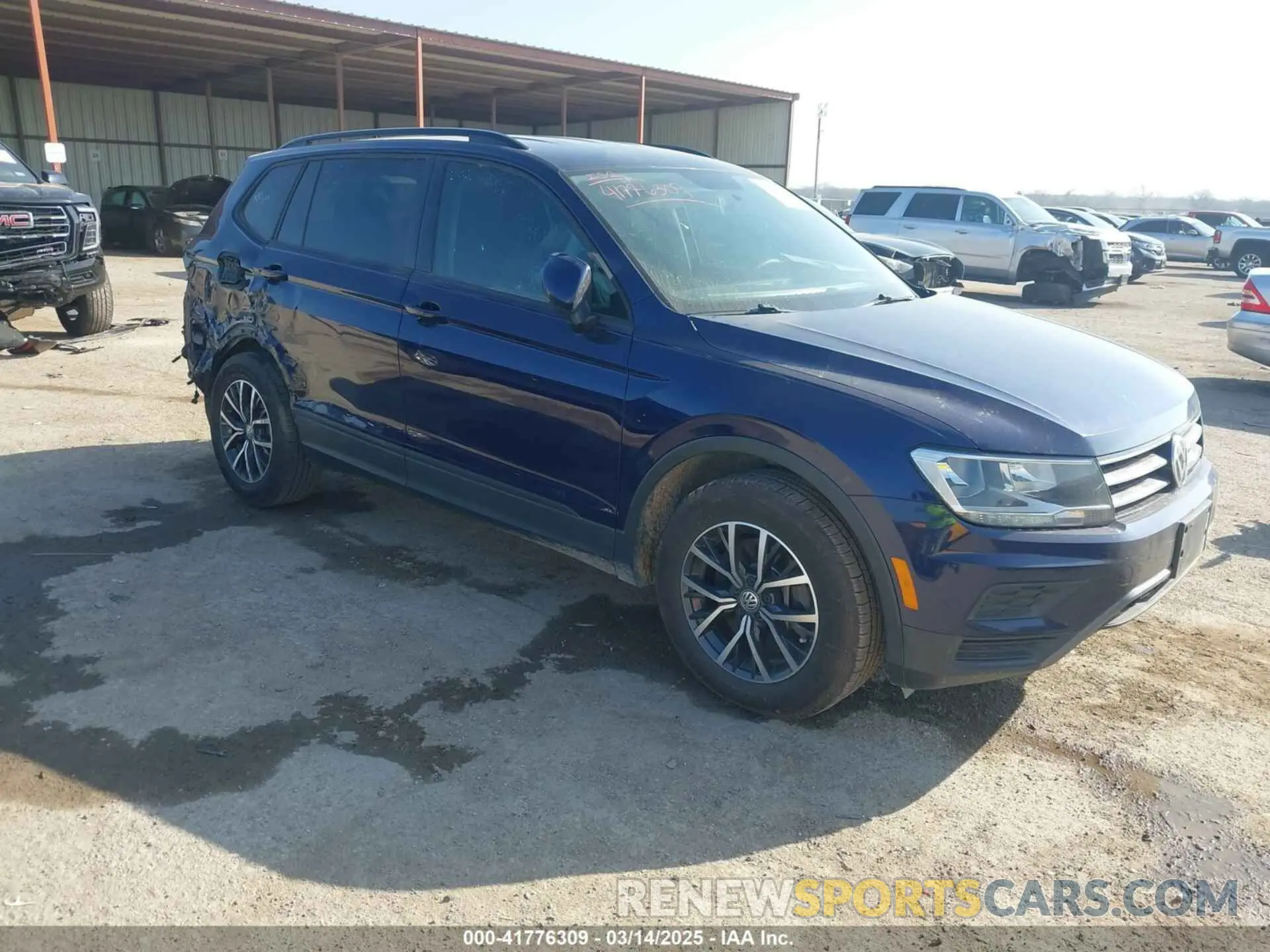 1 Photograph of a damaged car 3VV1B7AXXMM012292 VOLKSWAGEN TIGUAN 2021