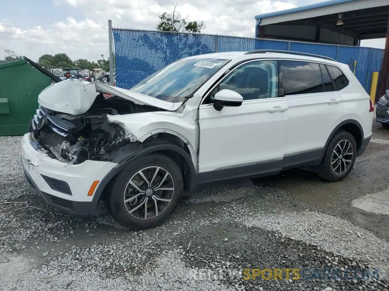 1 Photograph of a damaged car 3VV2B7AX5MM100395 VOLKSWAGEN TIGUAN 2021