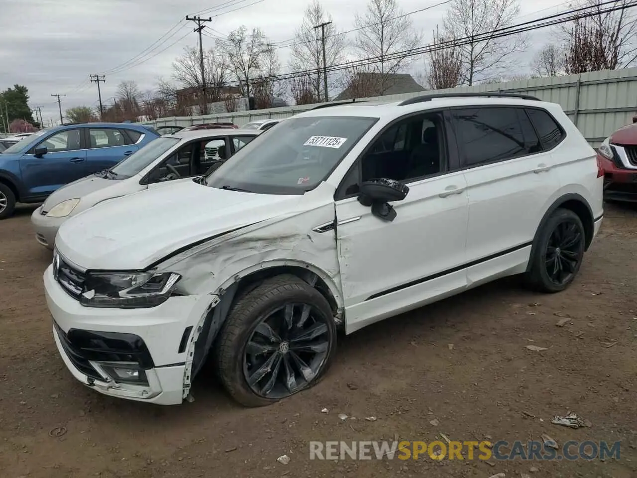 1 Photograph of a damaged car 3VV2B7AX8MM021965 VOLKSWAGEN TIGUAN 2021