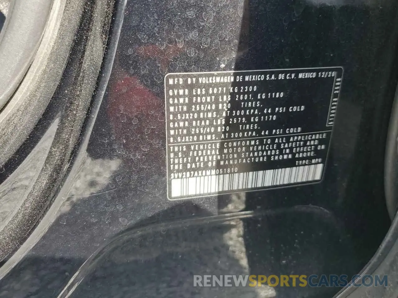 13 Photograph of a damaged car 3VV2B7AX8MM051810 VOLKSWAGEN TIGUAN 2021