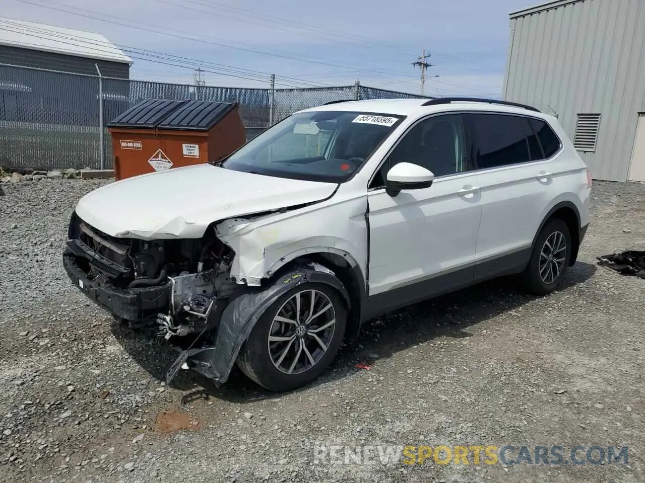 1 Photograph of a damaged car 3VV2B7AX9MM084945 VOLKSWAGEN TIGUAN 2021