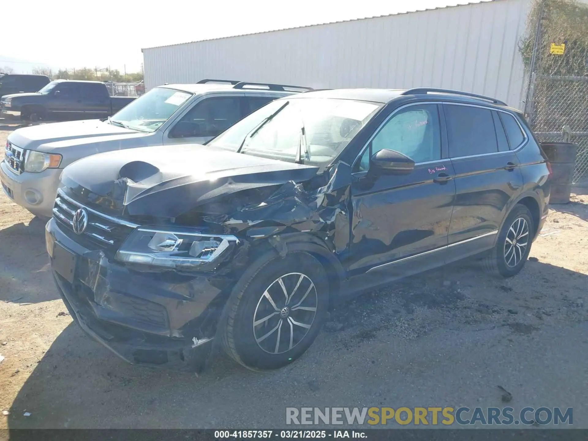 2 Photograph of a damaged car 3VV3B7AX2MM012280 VOLKSWAGEN TIGUAN 2021