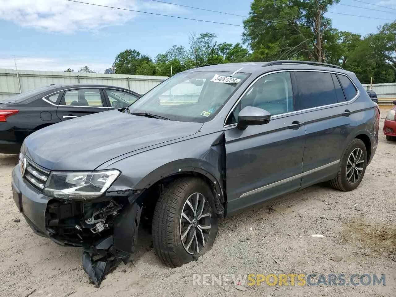 1 Photograph of a damaged car 3VV3B7AX4MM125292 VOLKSWAGEN TIGUAN 2021