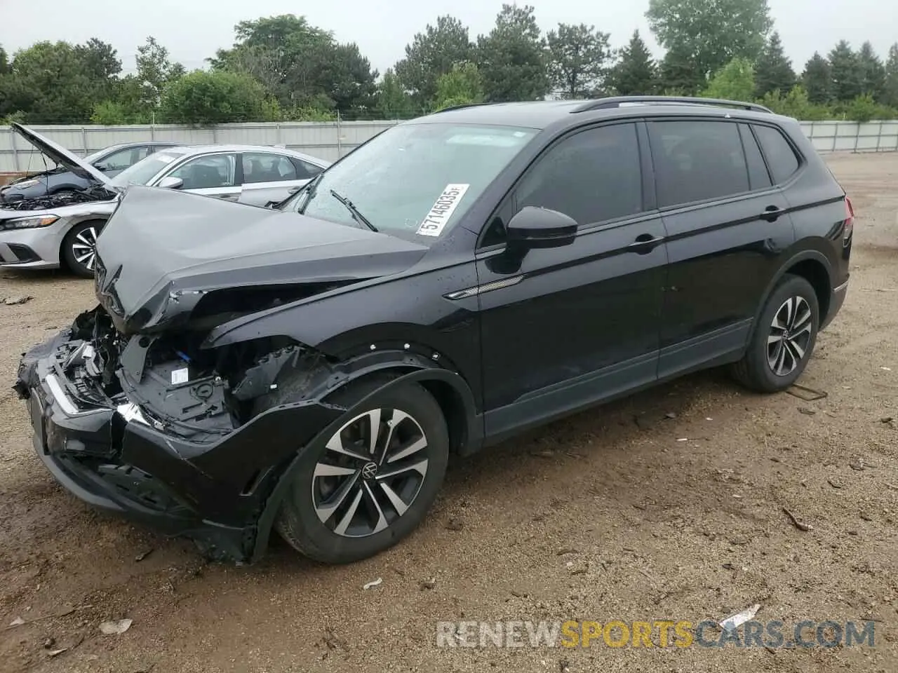 1 Фотография поврежденного автомобиля 3VV0B7AX9NM058029 VOLKSWAGEN TIGUAN 2022
