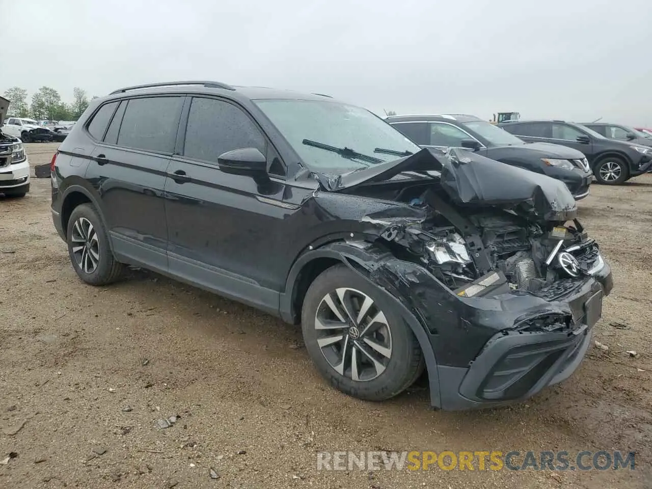 4 Фотография поврежденного автомобиля 3VV0B7AX9NM058029 VOLKSWAGEN TIGUAN 2022