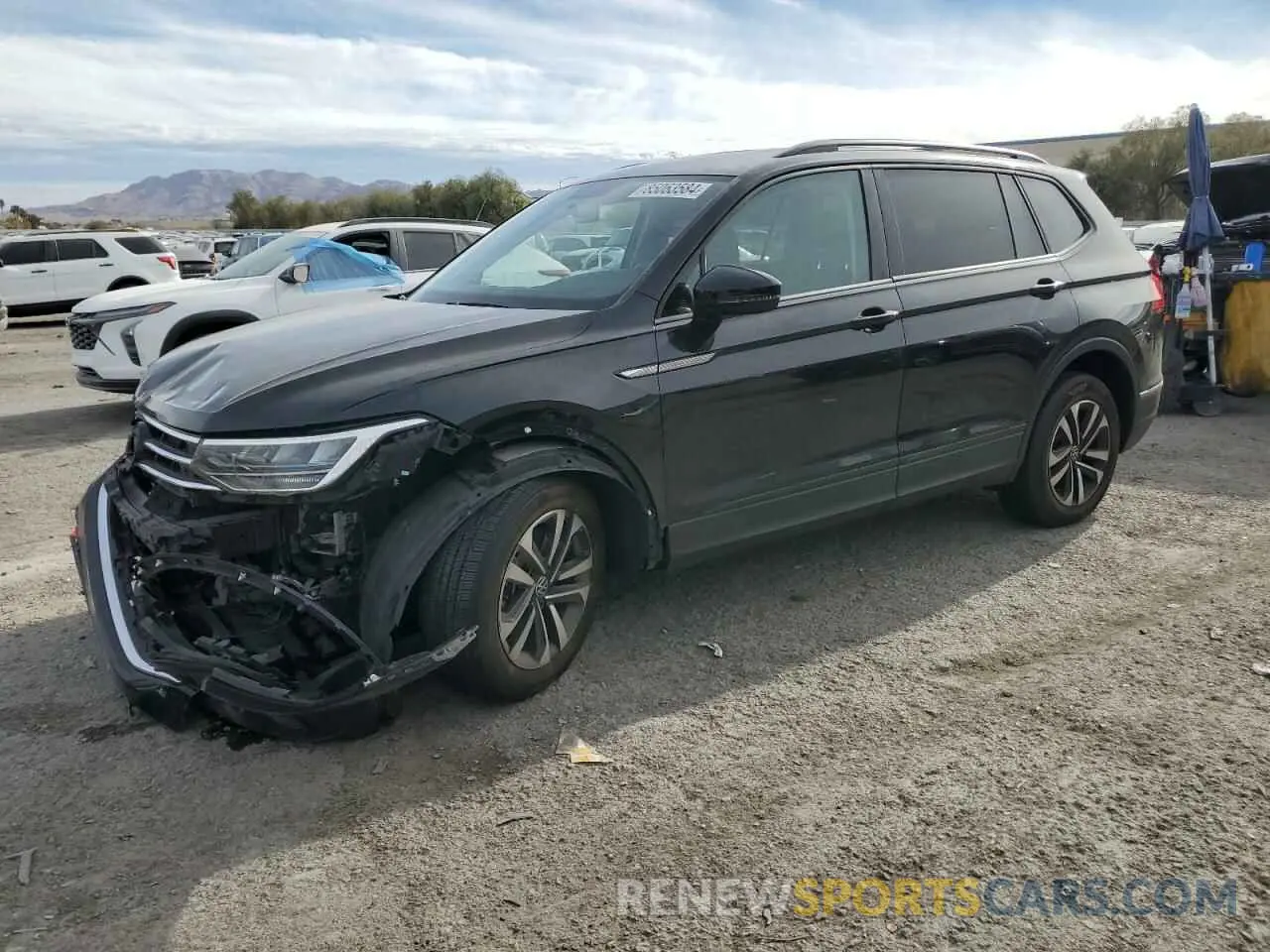 1 Photograph of a damaged car 3VV1B7AX3NM020655 VOLKSWAGEN TIGUAN 2022