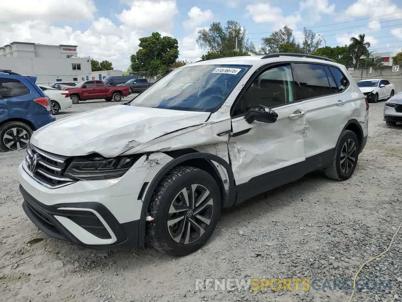 1 Фотография поврежденного автомобиля 3VV1B7AX5NM143020 VOLKSWAGEN TIGUAN 2022