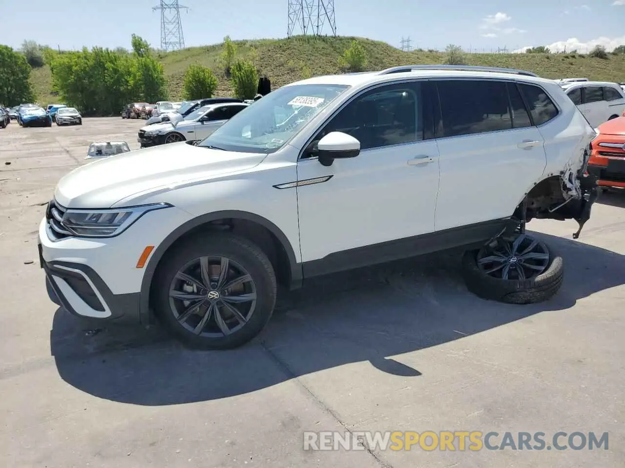 1 Photograph of a damaged car 3VV2B7AX3NM019929 VOLKSWAGEN TIGUAN 2022