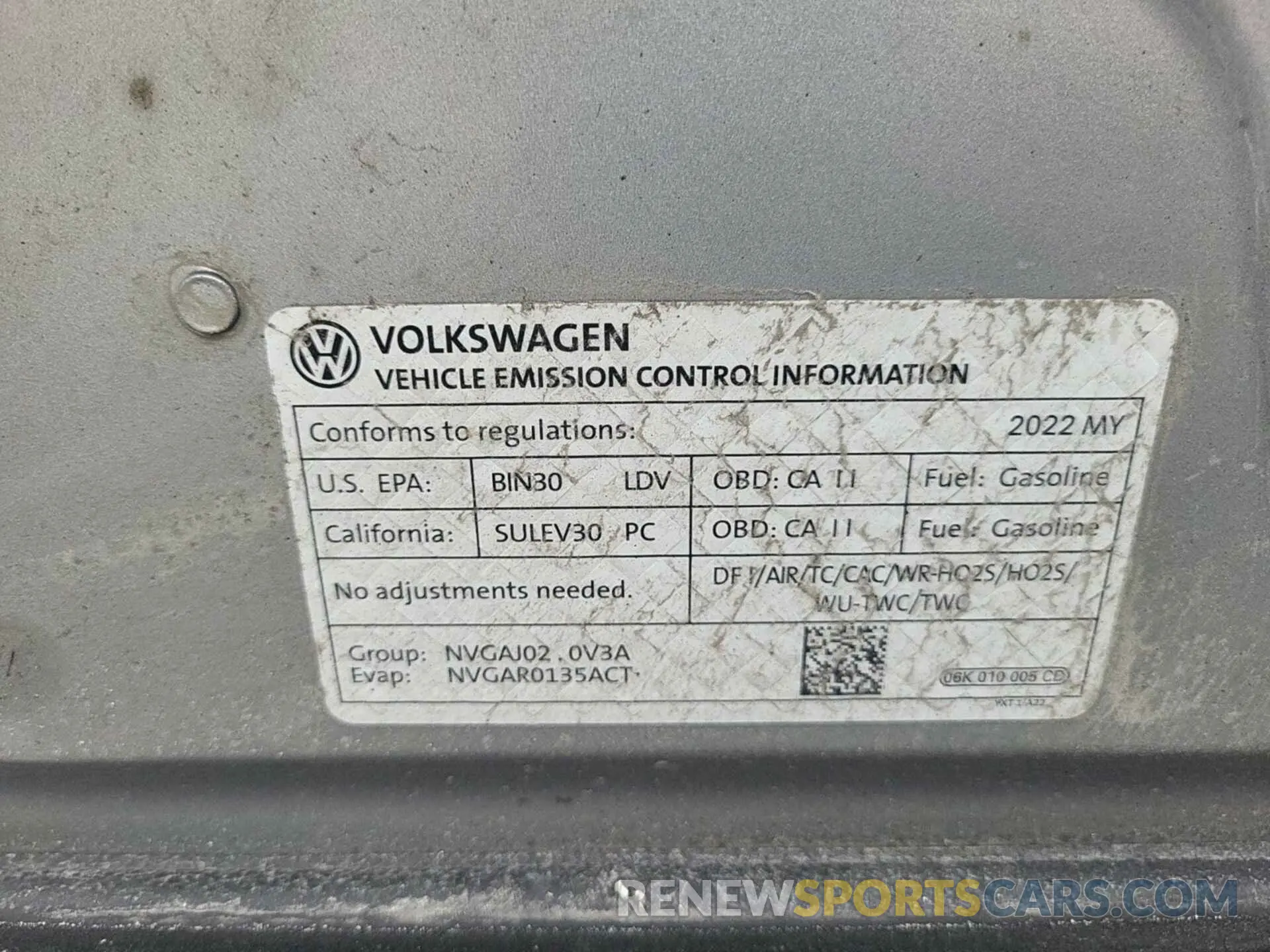 1 Фотография поврежденного автомобиля 3VV2B7AX5NM082093 VOLKSWAGEN TIGUAN 2022