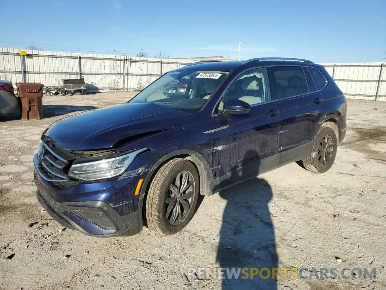 1 Фотография поврежденного автомобиля 3VV2B7AX7NM032814 VOLKSWAGEN TIGUAN 2022
