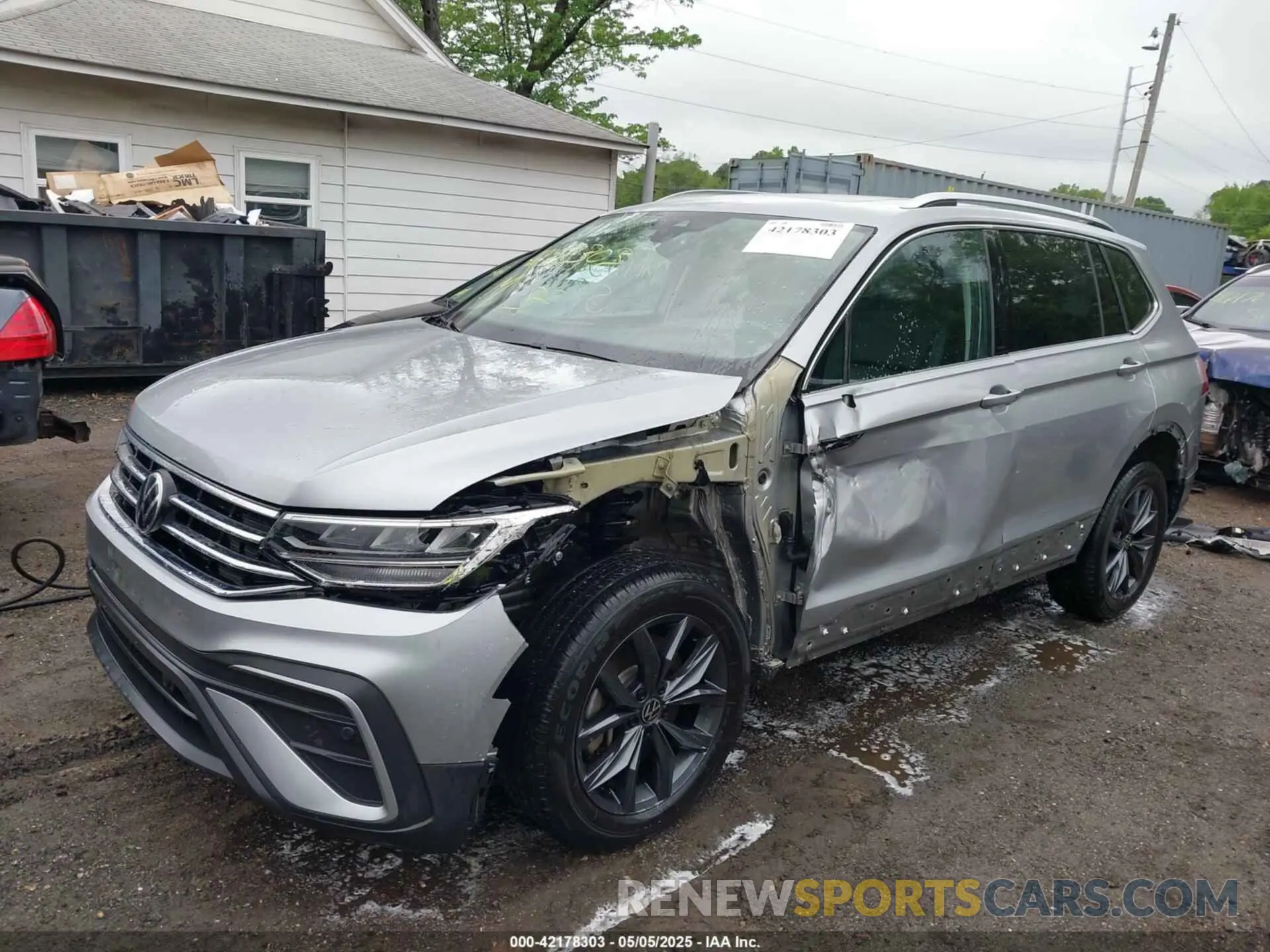6 Фотография поврежденного автомобиля 3VV2B7AX7NM118981 VOLKSWAGEN TIGUAN 2022