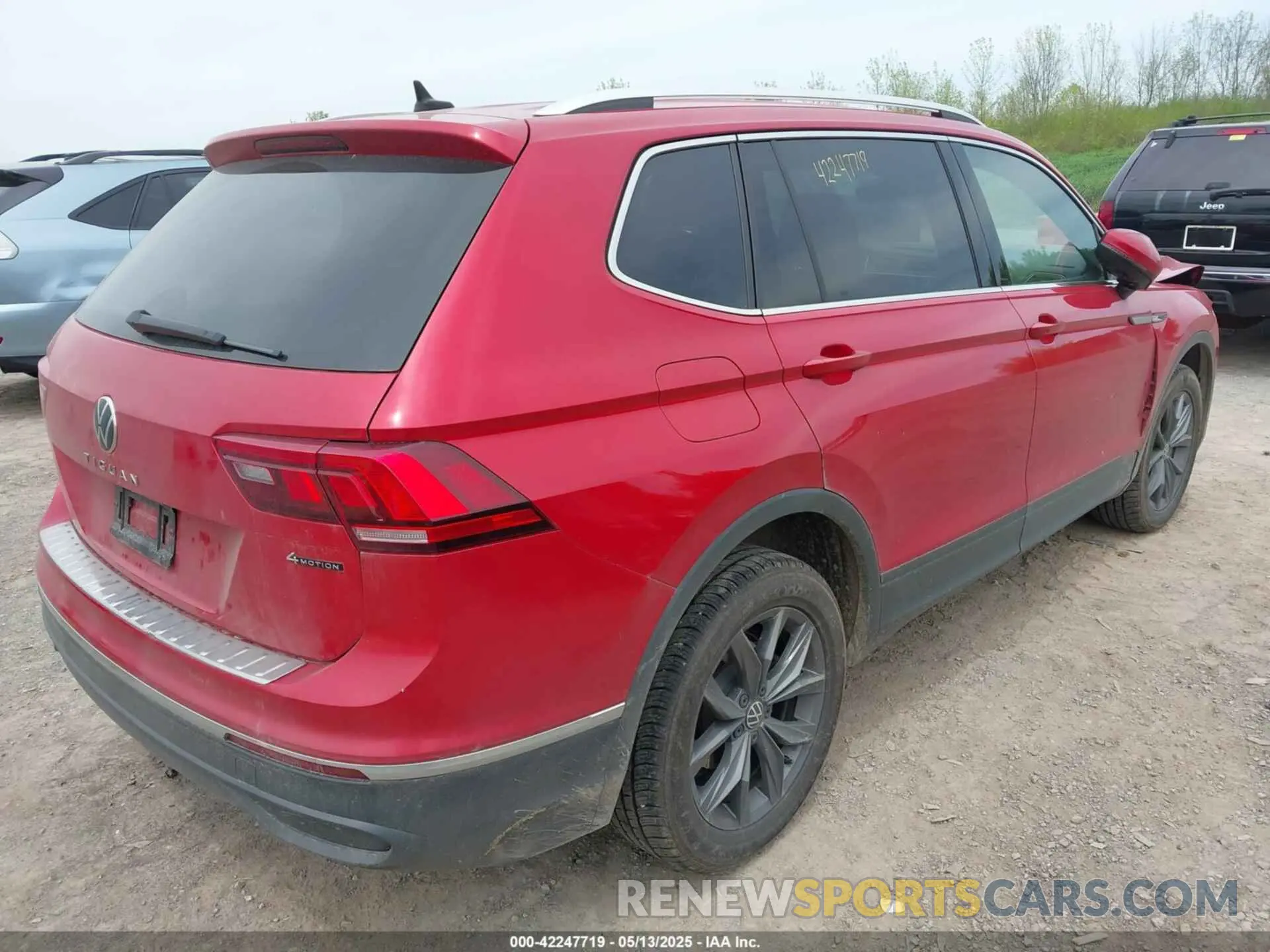 4 Фотография поврежденного автомобиля 3VV2B7AX9NM129948 VOLKSWAGEN TIGUAN 2022