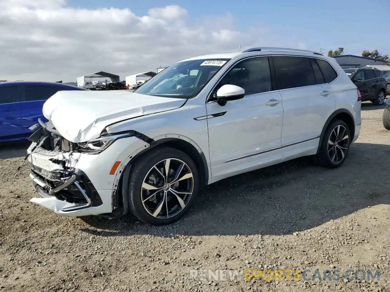 1 Photograph of a damaged car 3VV4B7AX3NM053362 VOLKSWAGEN TIGUAN 2022