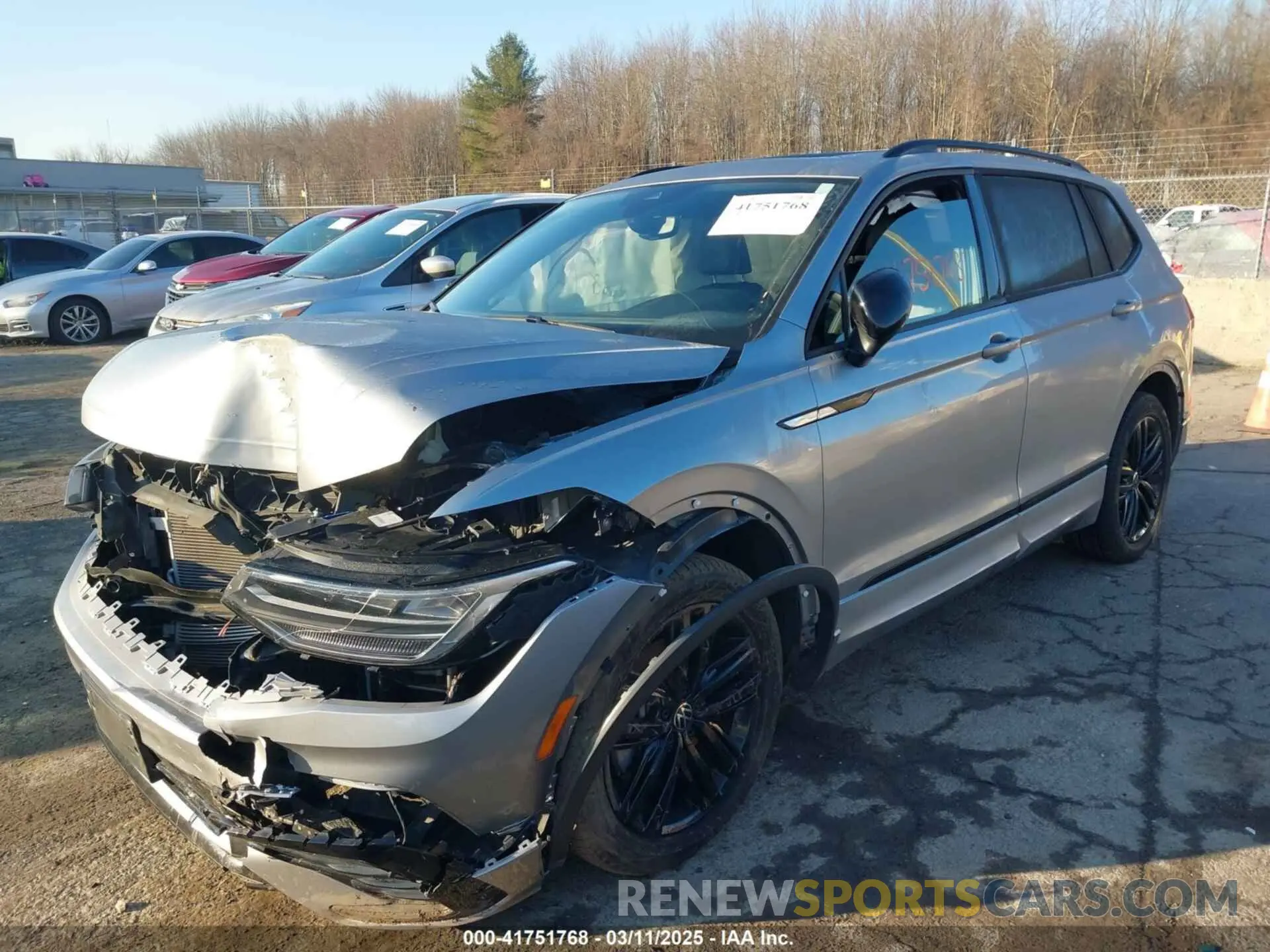 2 Фотография поврежденного автомобиля 3VV8B7AXXNM156120 VOLKSWAGEN TIGUAN 2022