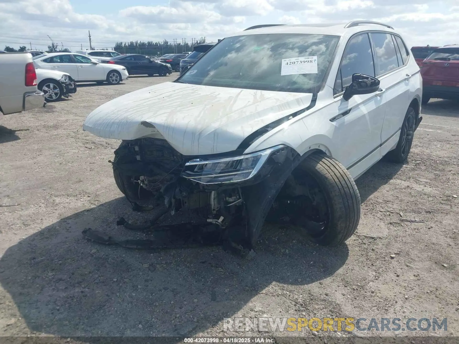 6 Фотография поврежденного автомобиля 3VVCB7AX5NM040222 VOLKSWAGEN TIGUAN 2022