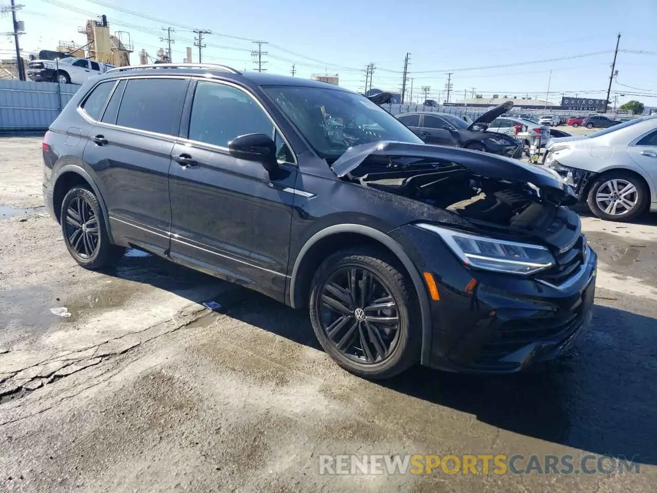 4 Фотография поврежденного автомобиля 3VVCB7AX7NM098459 VOLKSWAGEN TIGUAN 2022