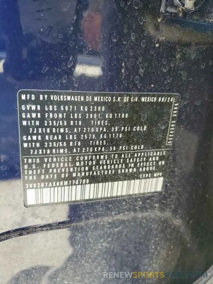 14 Photograph of a damaged car 3VV2B7AX8RM178709 VOLKSWAGEN TIGUAN 2024