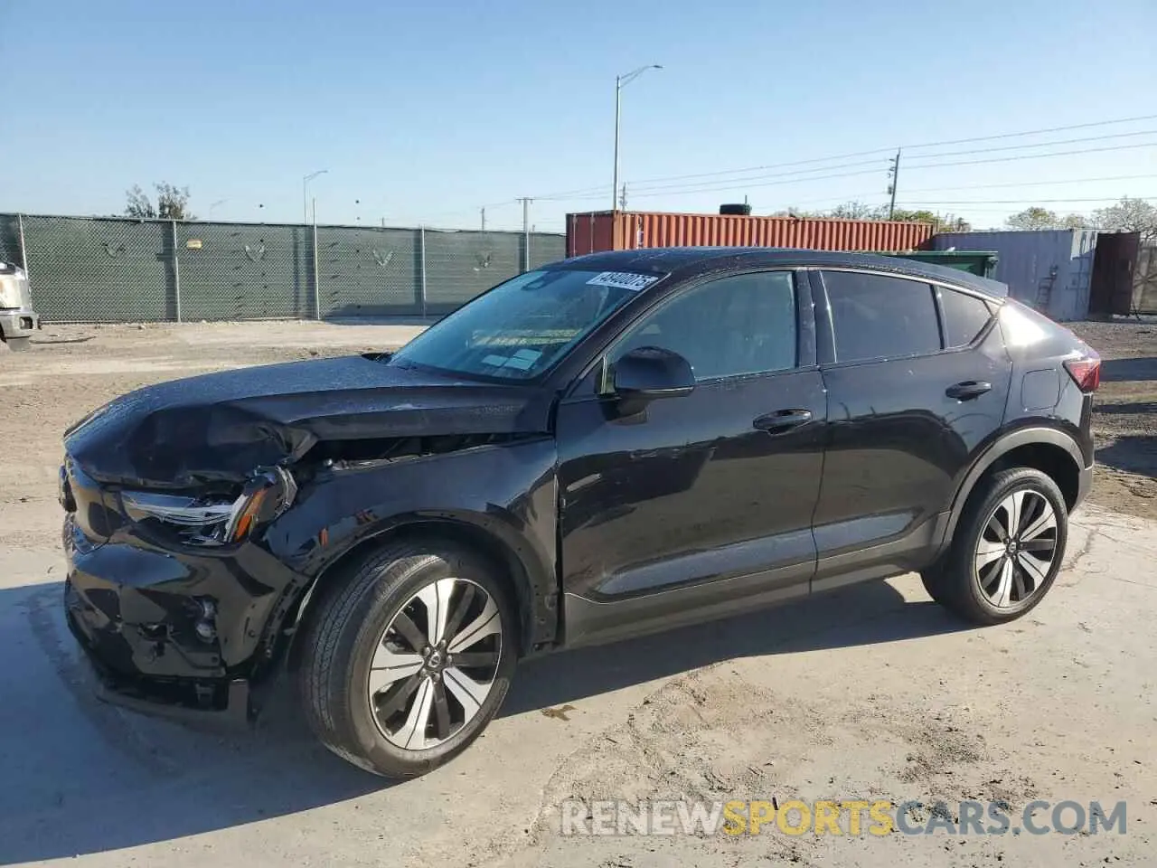1 Photograph of a damaged car YV4ED3GL5P2038573 VOLVO C40 RECHAR 2023