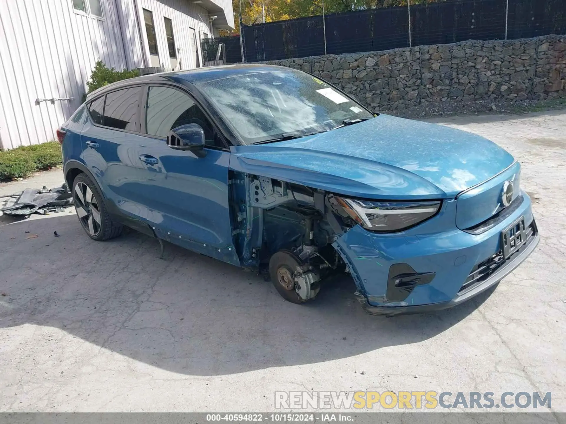 1 Photograph of a damaged car YV4ED3GB4N2003298 VOLVO C40 RECHARGE PURE ELECTRIC 2022
