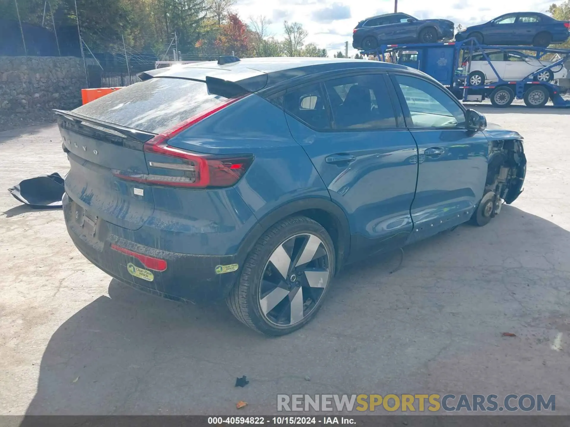 4 Photograph of a damaged car YV4ED3GB4N2003298 VOLVO C40 RECHARGE PURE ELECTRIC 2022