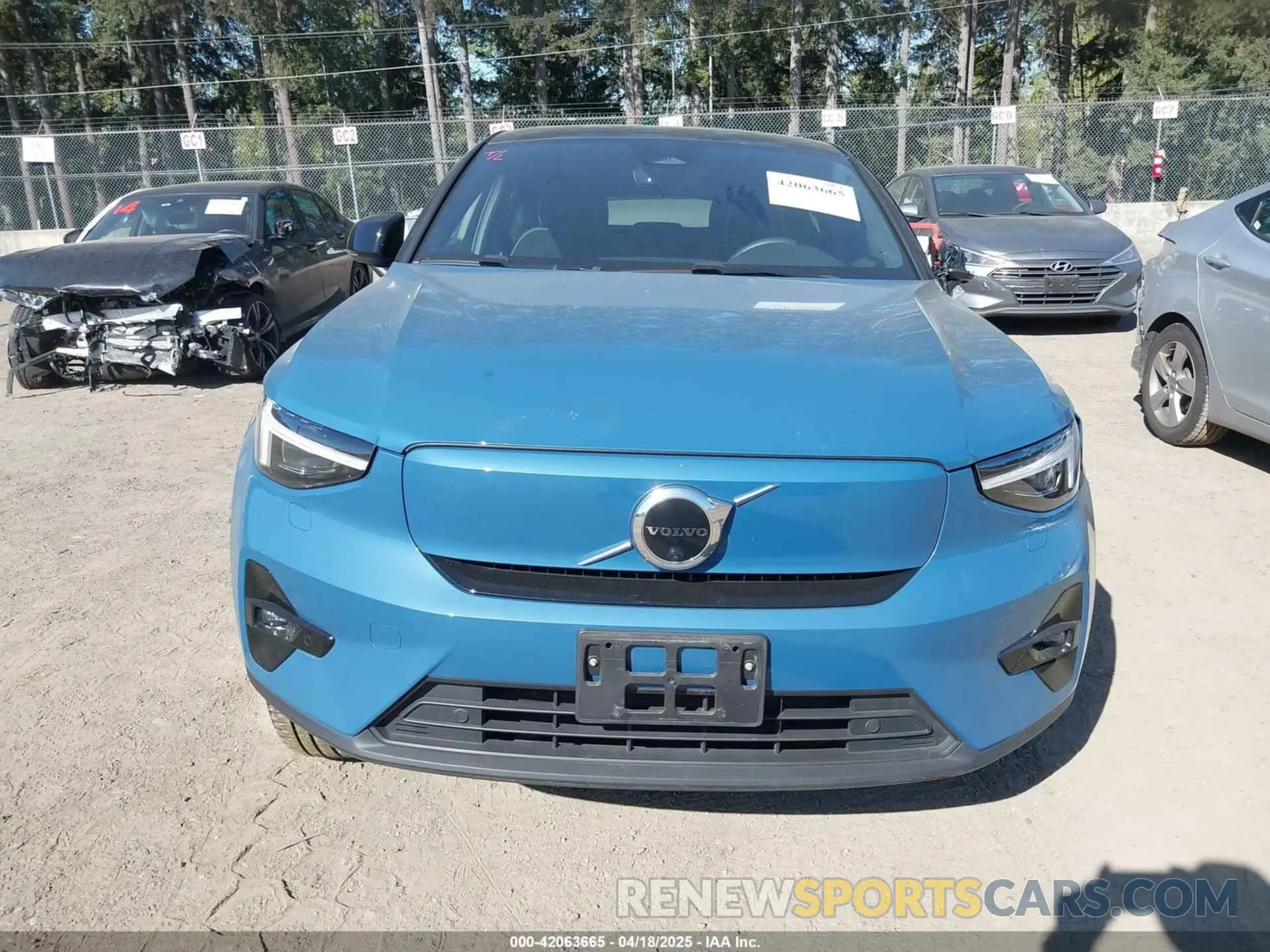 13 Фотография поврежденного автомобиля YV4ED3GB4N2006444 VOLVO C40 RECHARGE PURE ELECTRIC 2022