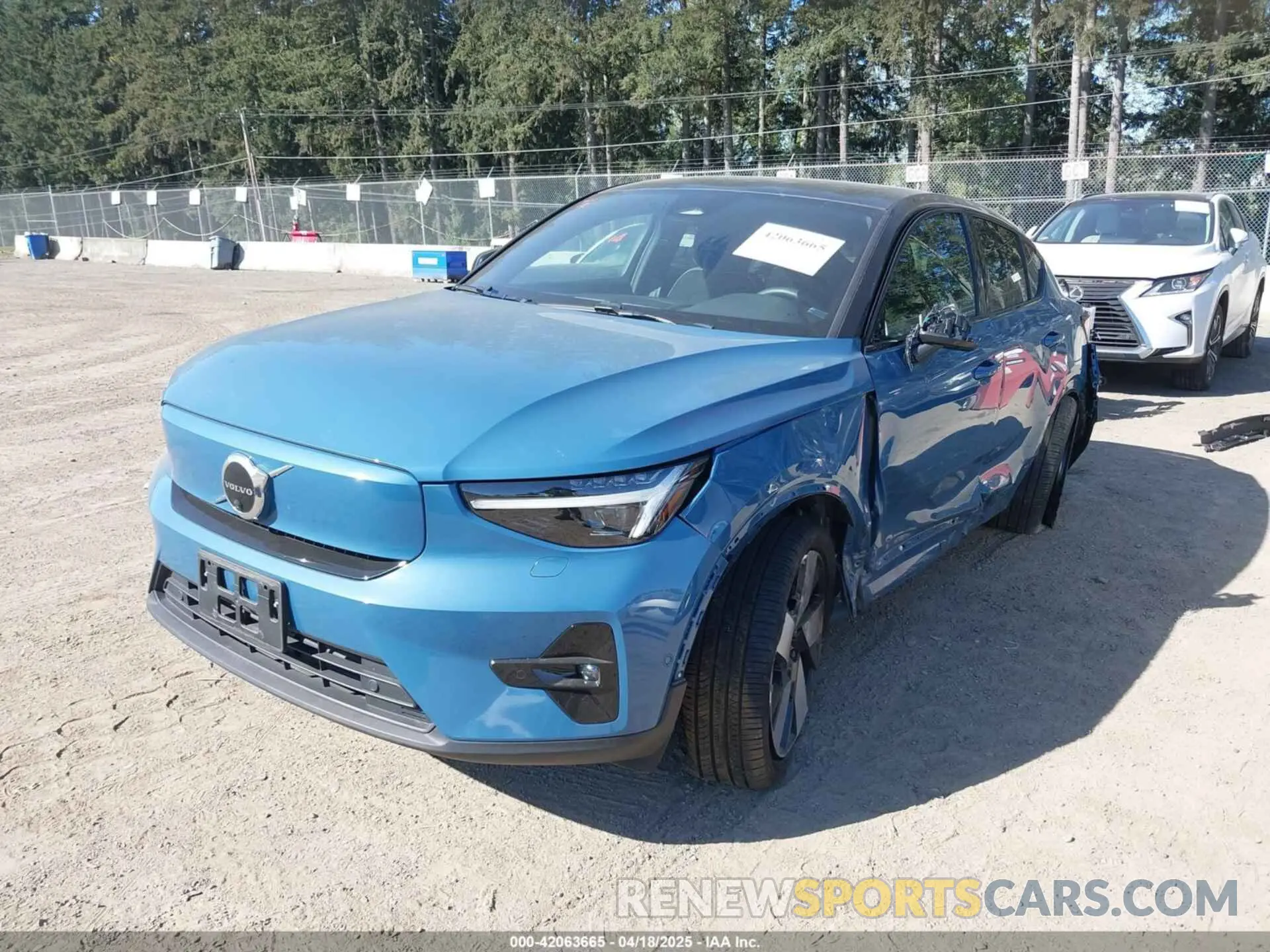 2 Фотография поврежденного автомобиля YV4ED3GB4N2006444 VOLVO C40 RECHARGE PURE ELECTRIC 2022