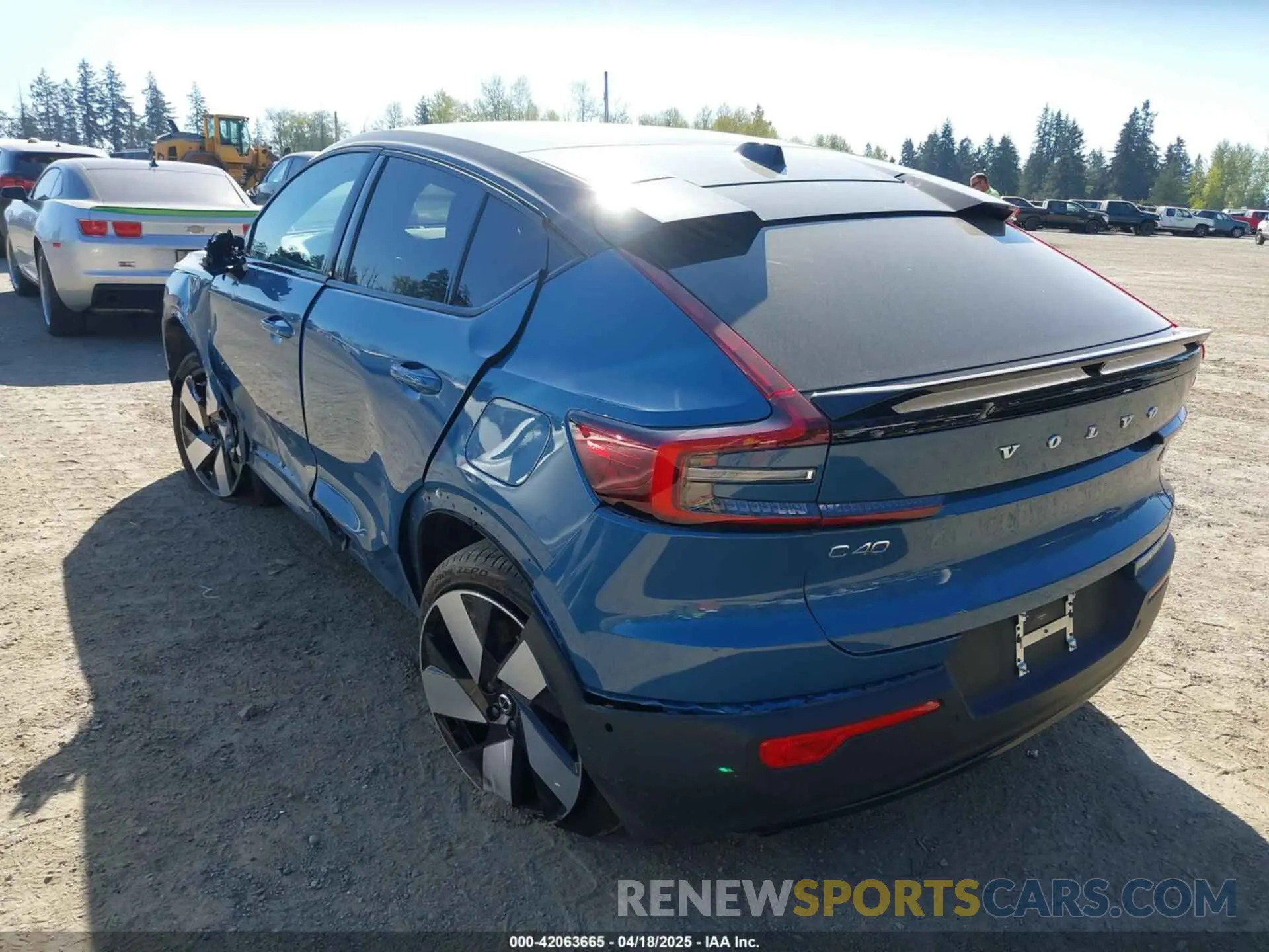 3 Фотография поврежденного автомобиля YV4ED3GB4N2006444 VOLVO C40 RECHARGE PURE ELECTRIC 2022