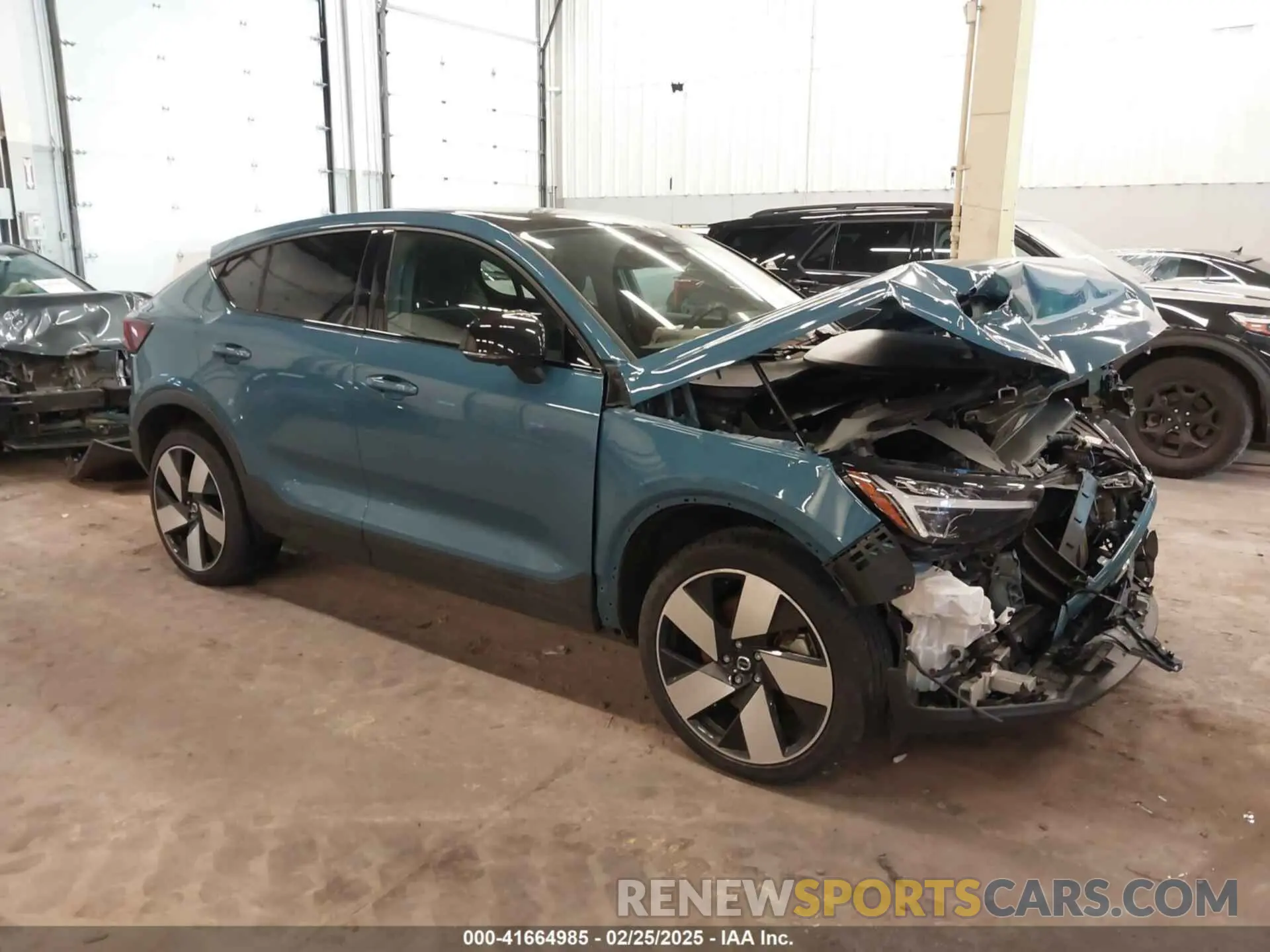 1 Photograph of a damaged car YV4ED3GM3P2066154 VOLVO C40 RECHARGE PURE ELECTRIC 2023