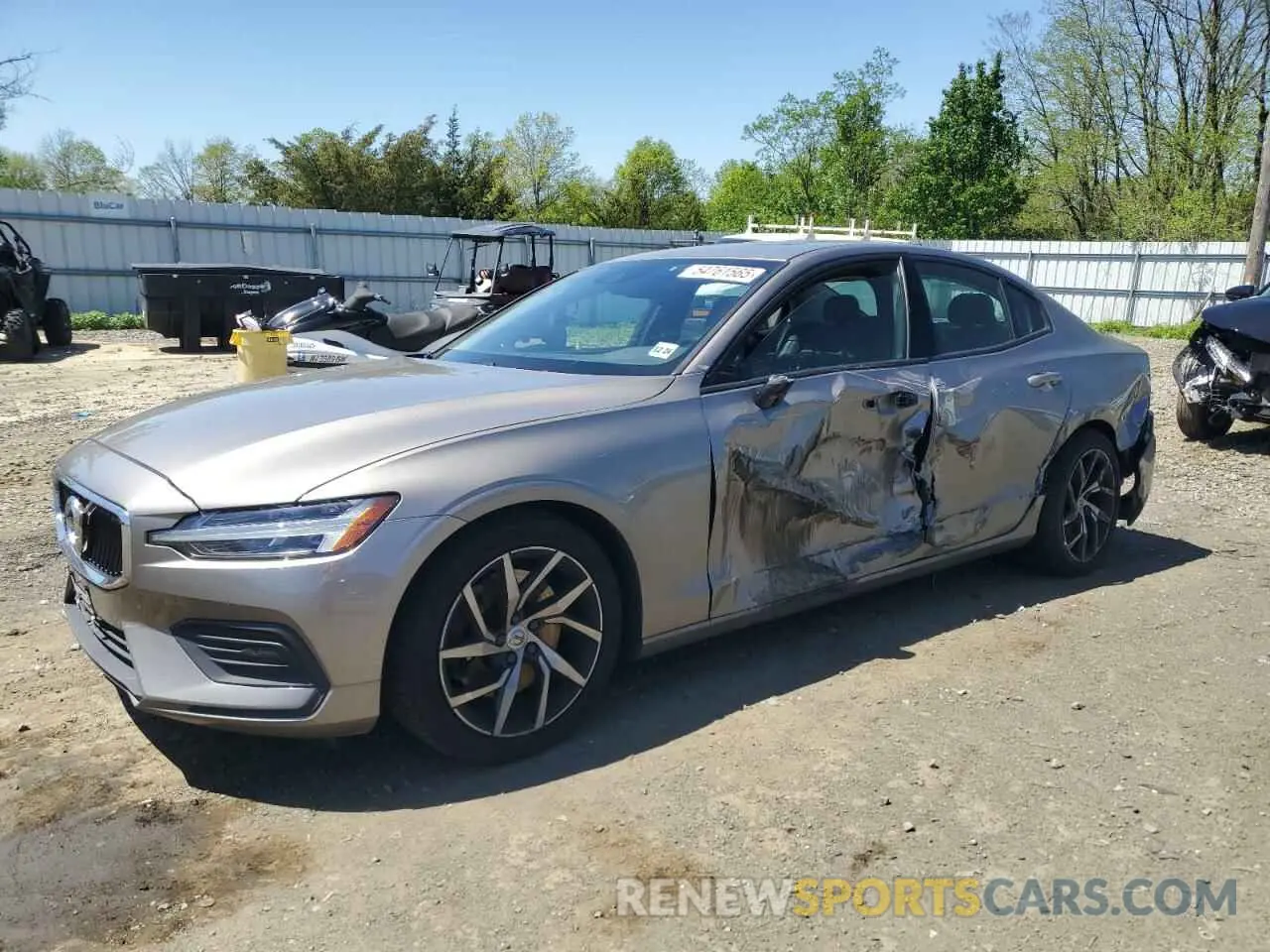 1 Photograph of a damaged car 7JRA22TK6KG002919 VOLVO S60 2019